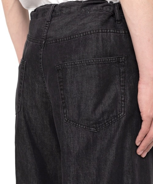 COTTON TENCEL DENIM BAGGY PANTS in・stru(men-tal)