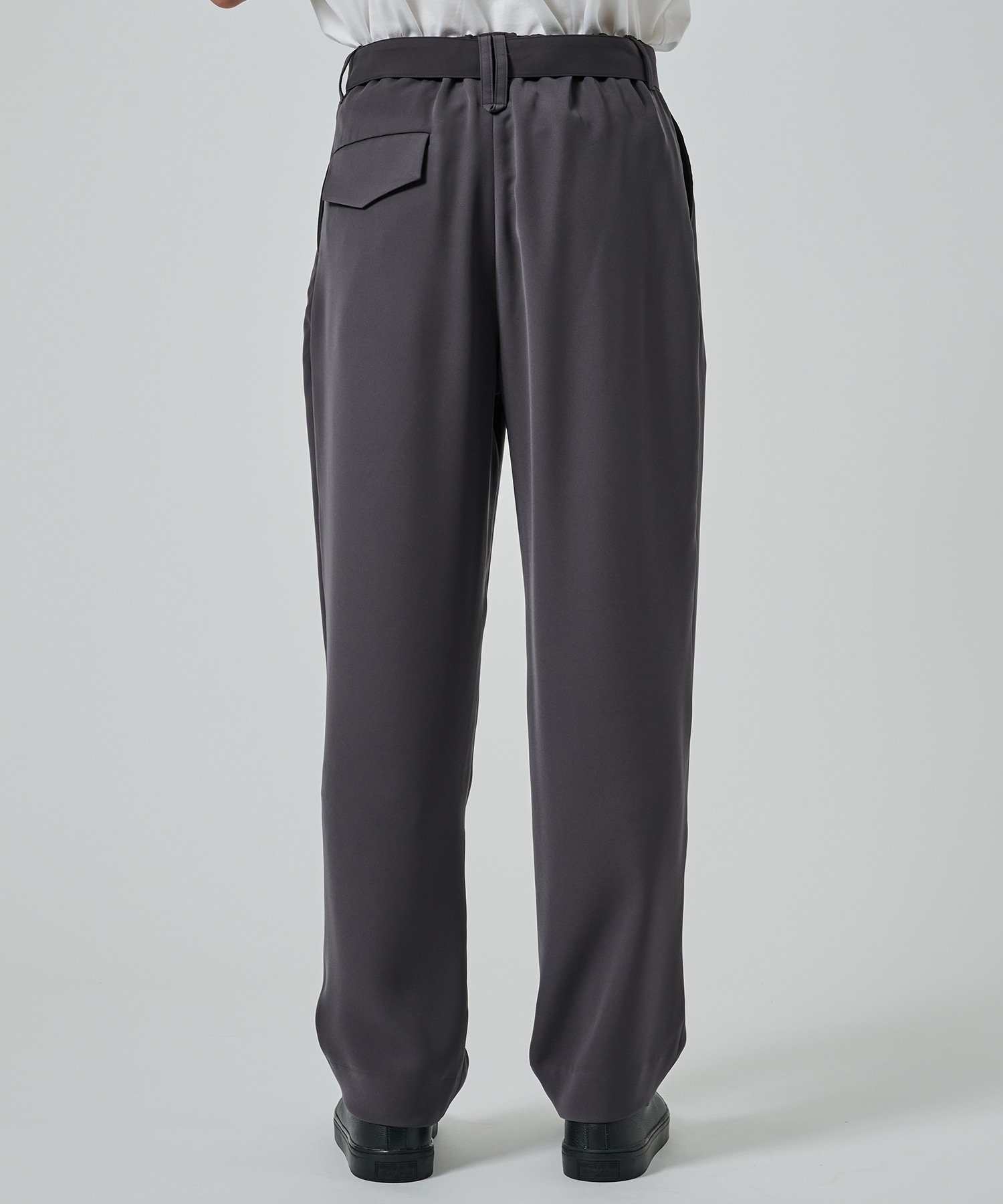 〈別注〉2Tuck Pants with Long Belt for STUDIOUS CULLNI