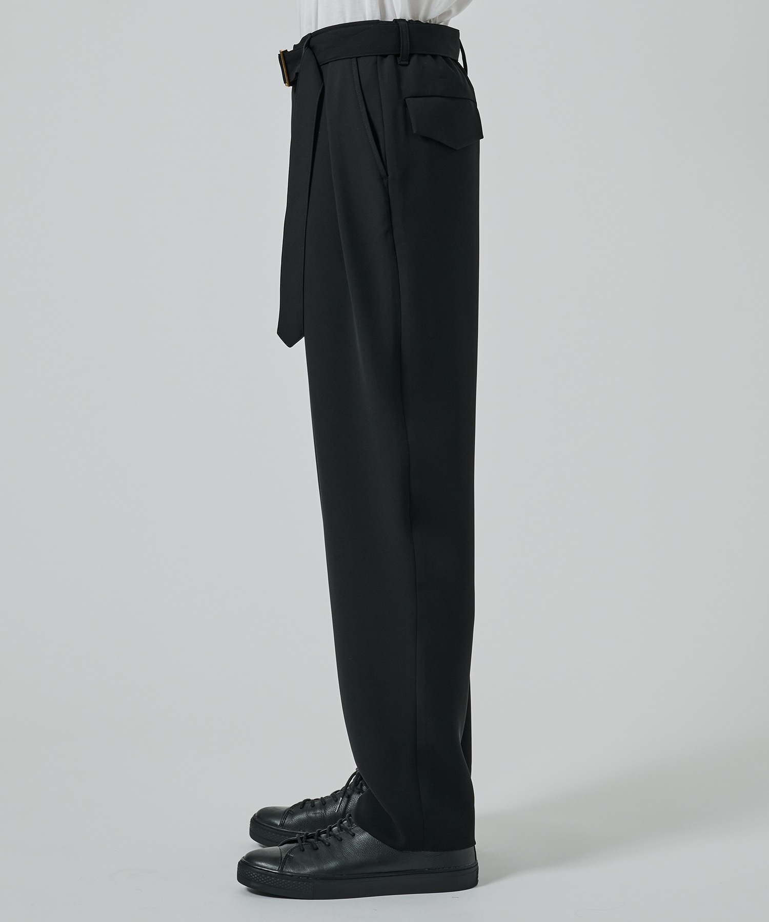 〈別注〉2Tuck Pants with Long Belt for STUDIOUS CULLNI