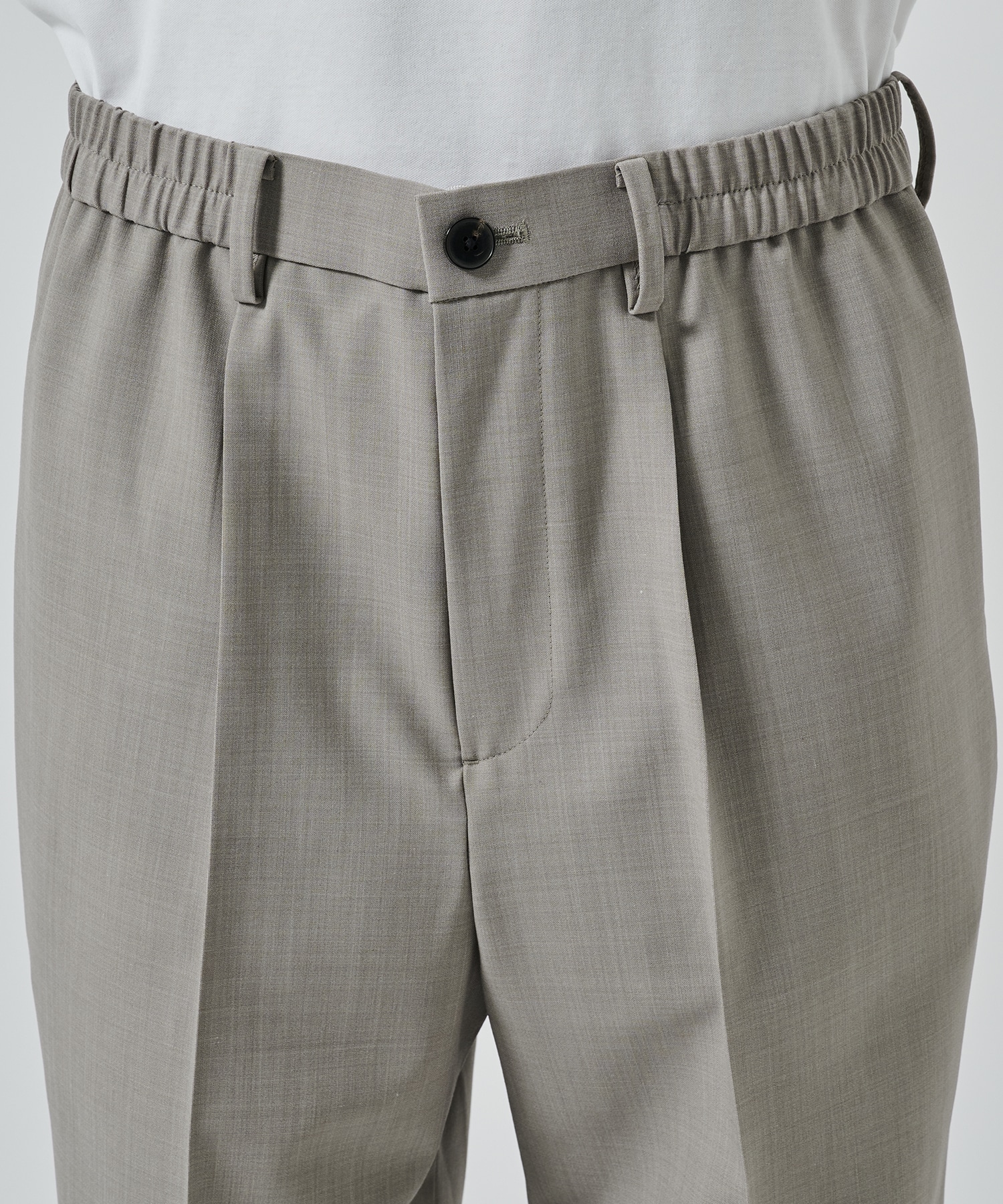 SUMMER WOOL TAPERED SLACKS STUDIOUS
