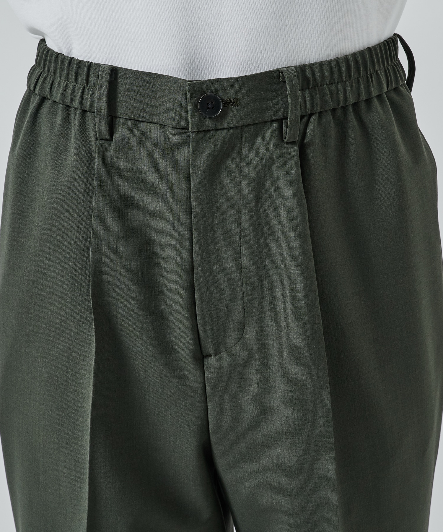 SUMMER WOOL TAPERED SLACKS STUDIOUS