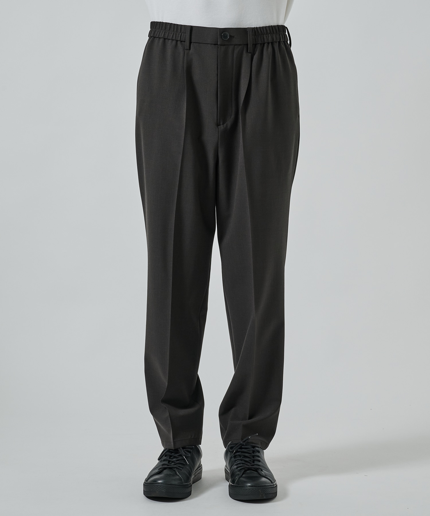 SUMMER WOOL TAPERED SLACKS STUDIOUS
