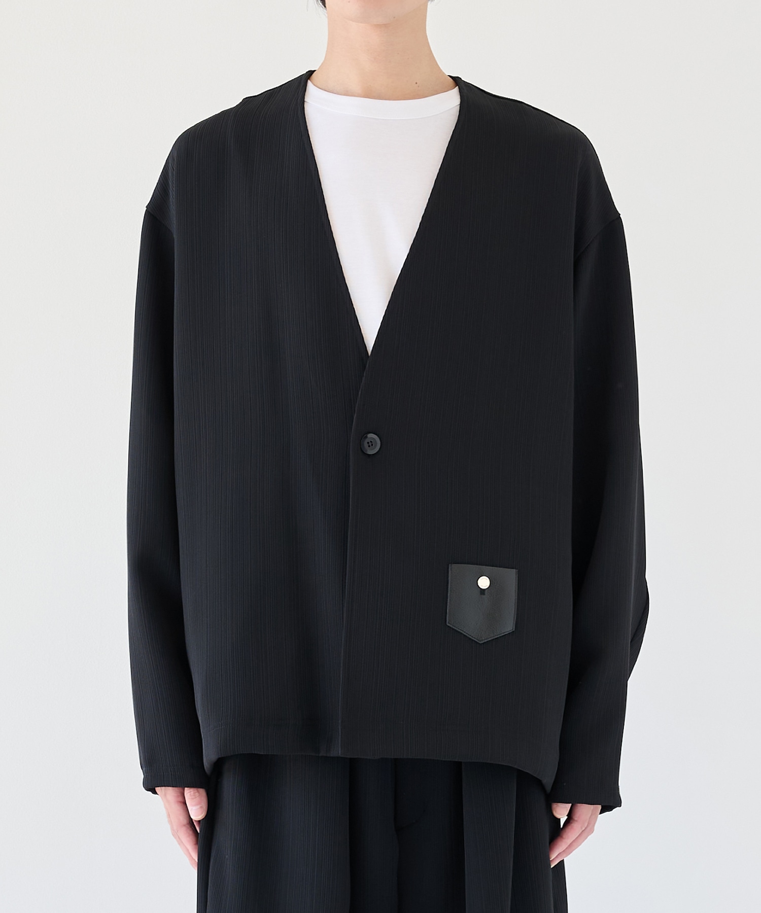 別注 Minimal Pocket PLEATS Cardigan CULLNI