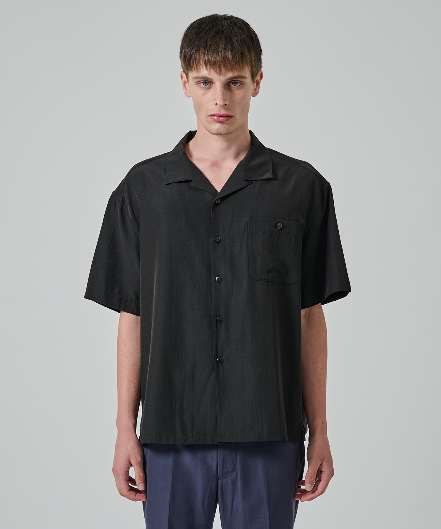 別注 Short Sleeve Open Collar Shirt soe