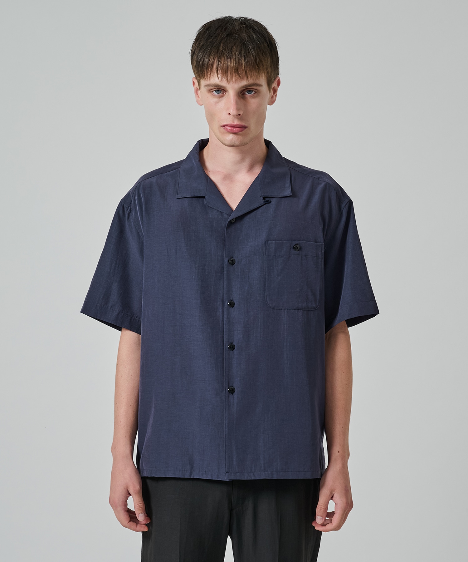 別注 Short Sleeve Open Collar Shirt soe