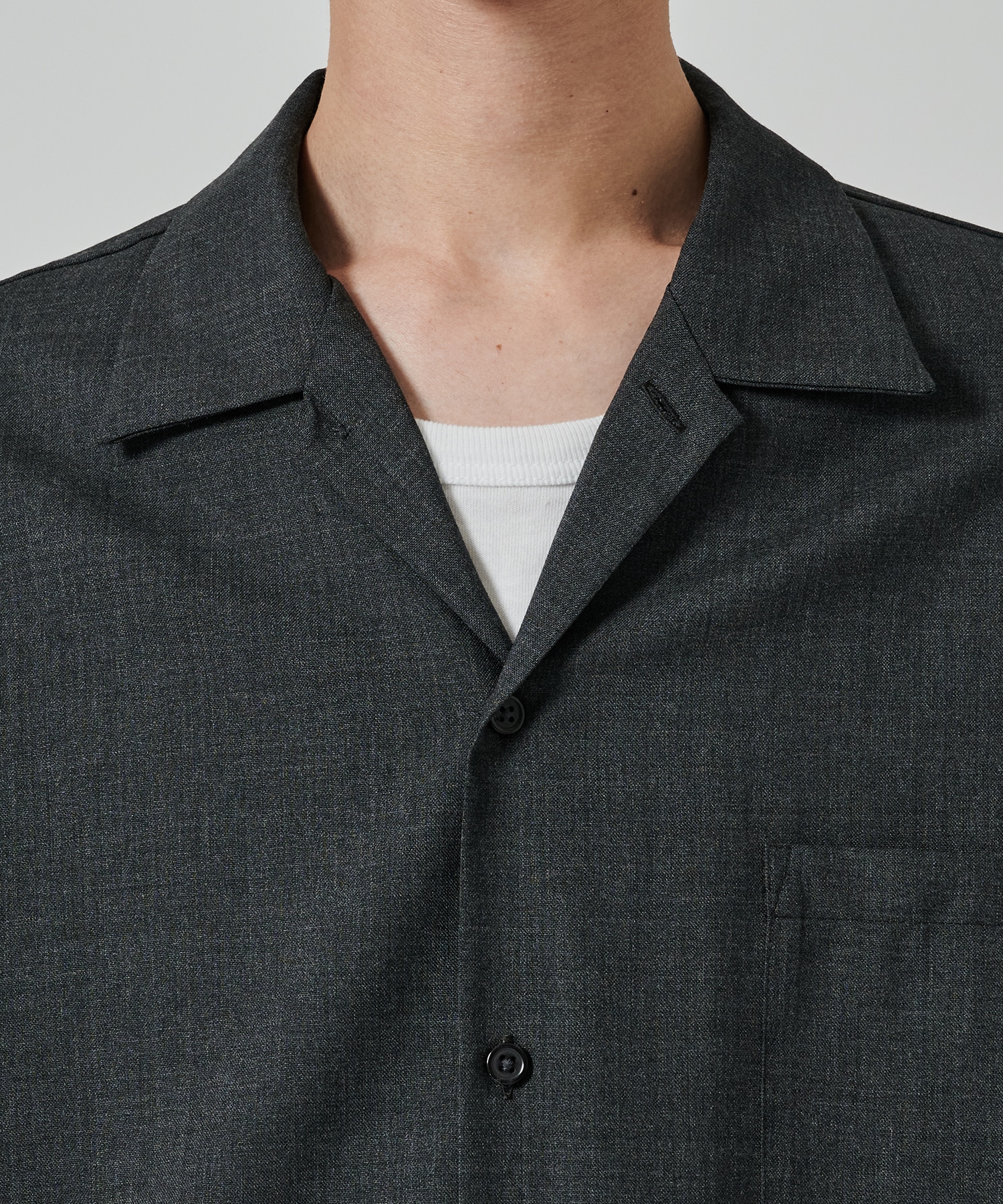 〈別注〉 OPEN COLLAR S/S SHIRT MARKAWARE/marka