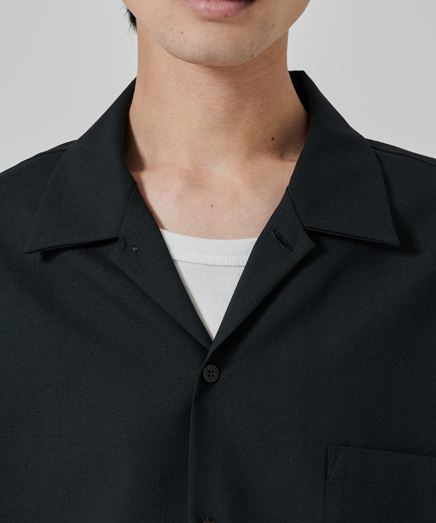 〈別注〉 OPEN COLLAR S/S SHIRT MARKAWARE/marka