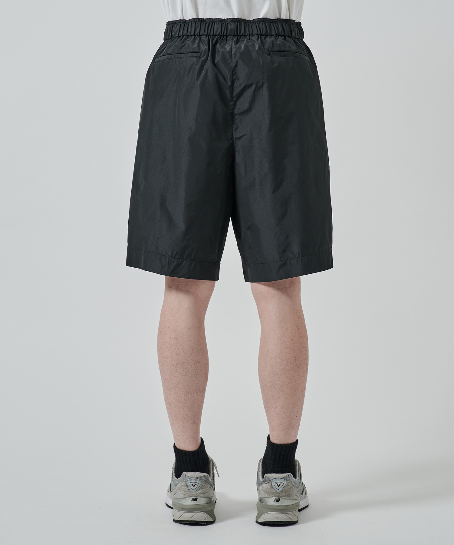 リサイクルポリエステル×シルクタフタ / ワイドショーツ MARKAWARE/marka