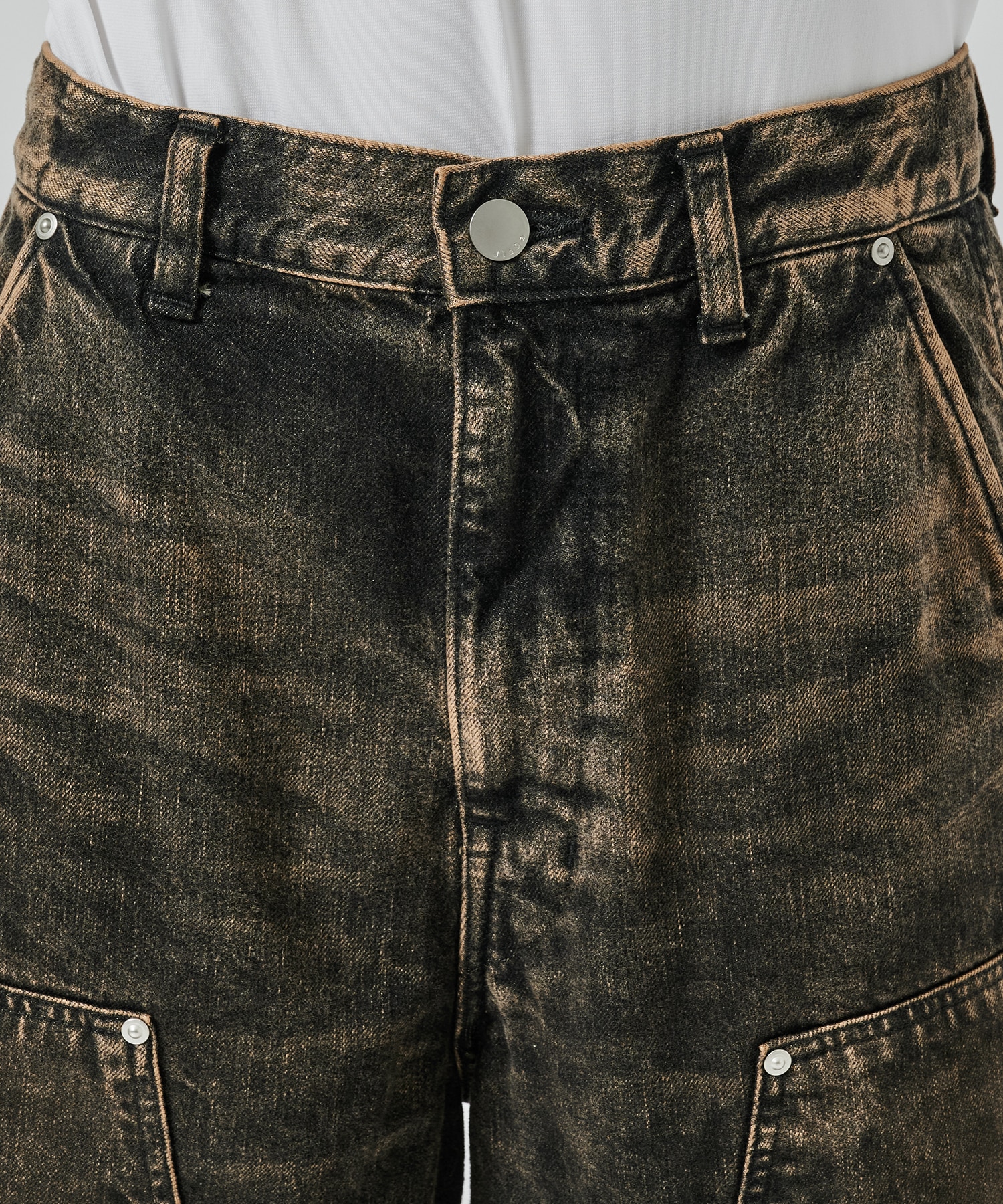 〈別注〉 DOUBLE KNEE DENIM SHORTS JieDa