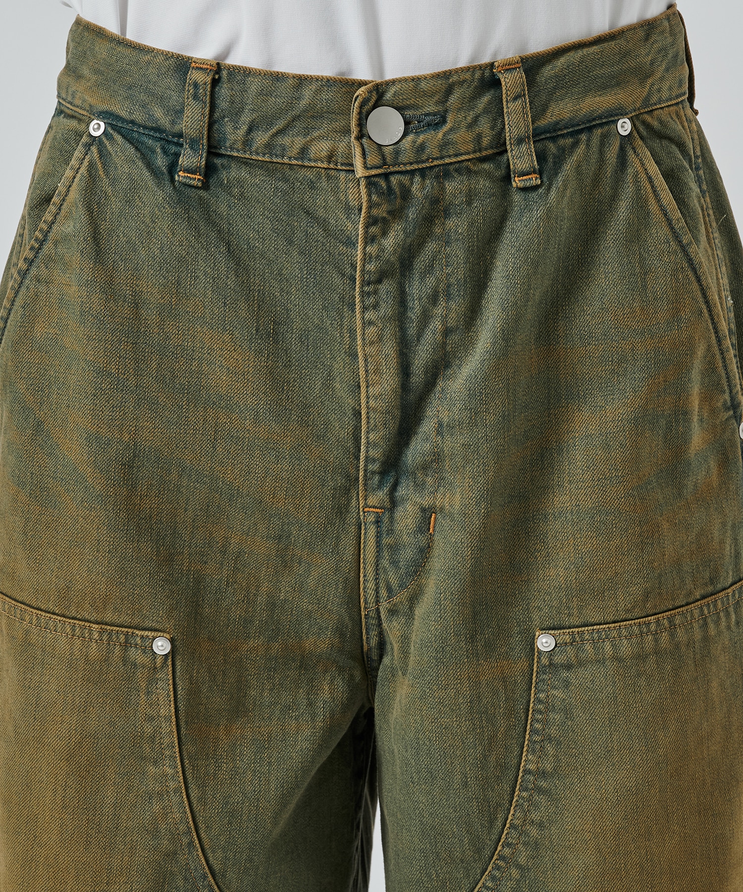 〈別注〉 DOUBLE KNEE DENIM SHORTS JieDa
