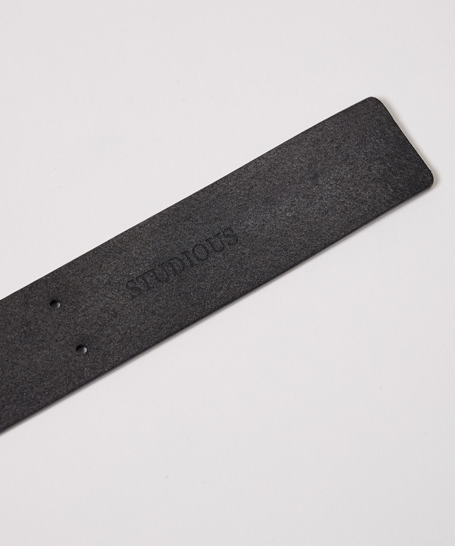 LEATHER DOUBLE PRONG BELT STUDIOUS