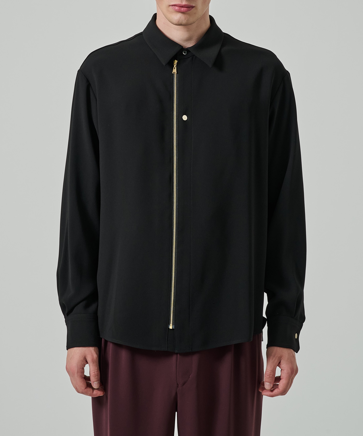 Double Cloth Zip Up L/S Shirt CULLNI