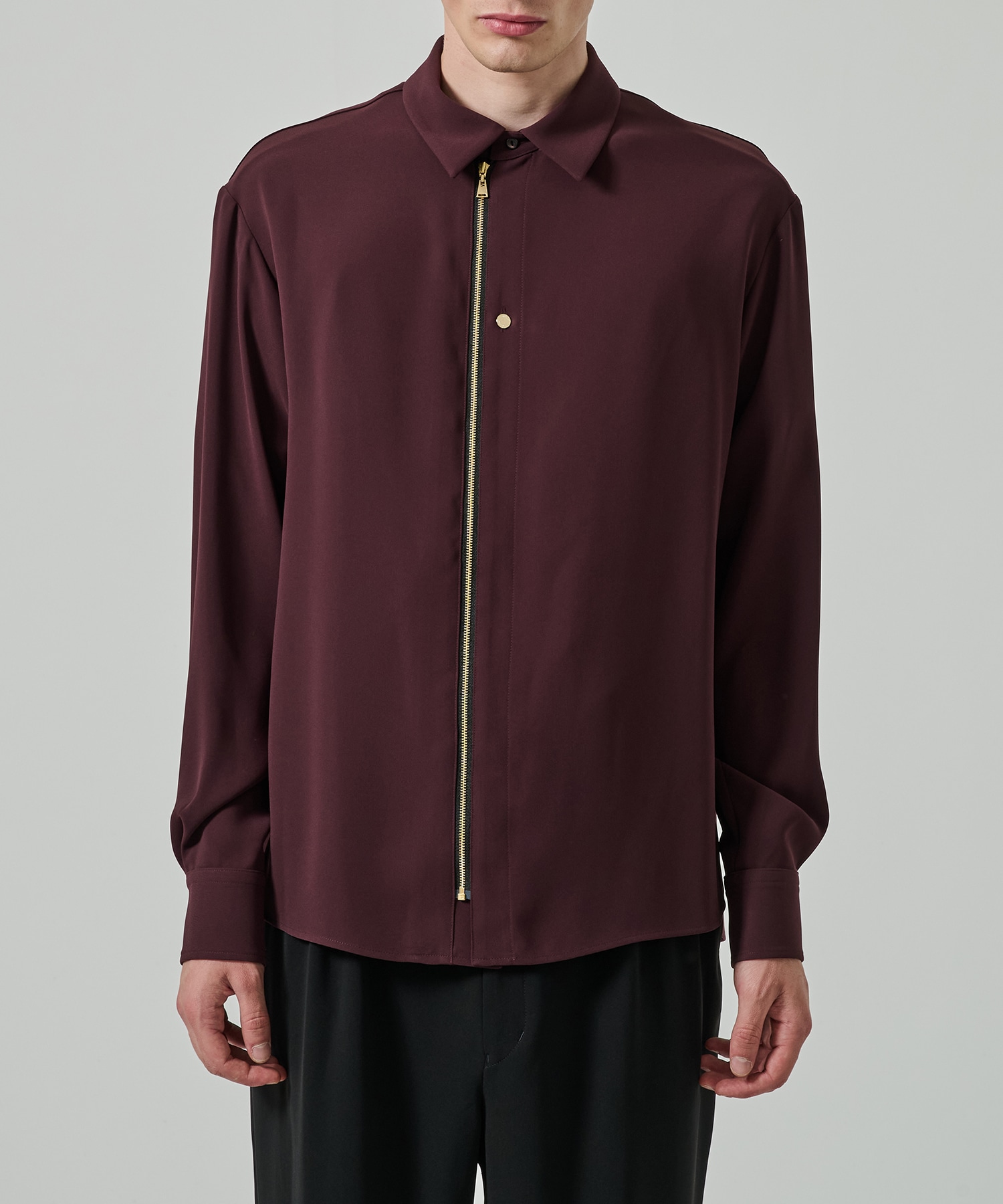 Double Cloth Zip Up L/S Shirt CULLNI