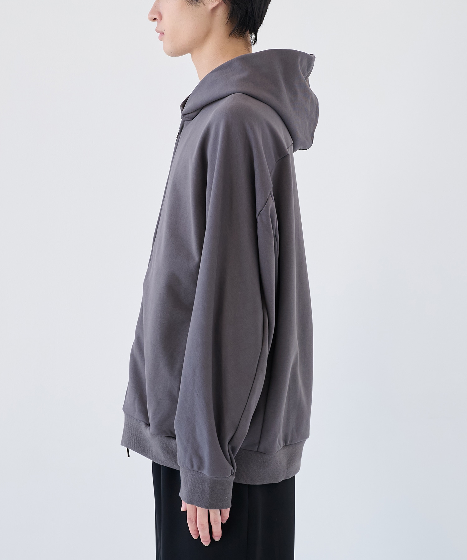 CO STRECH TERRY ZIP UP HOODIE ATTACHMENT