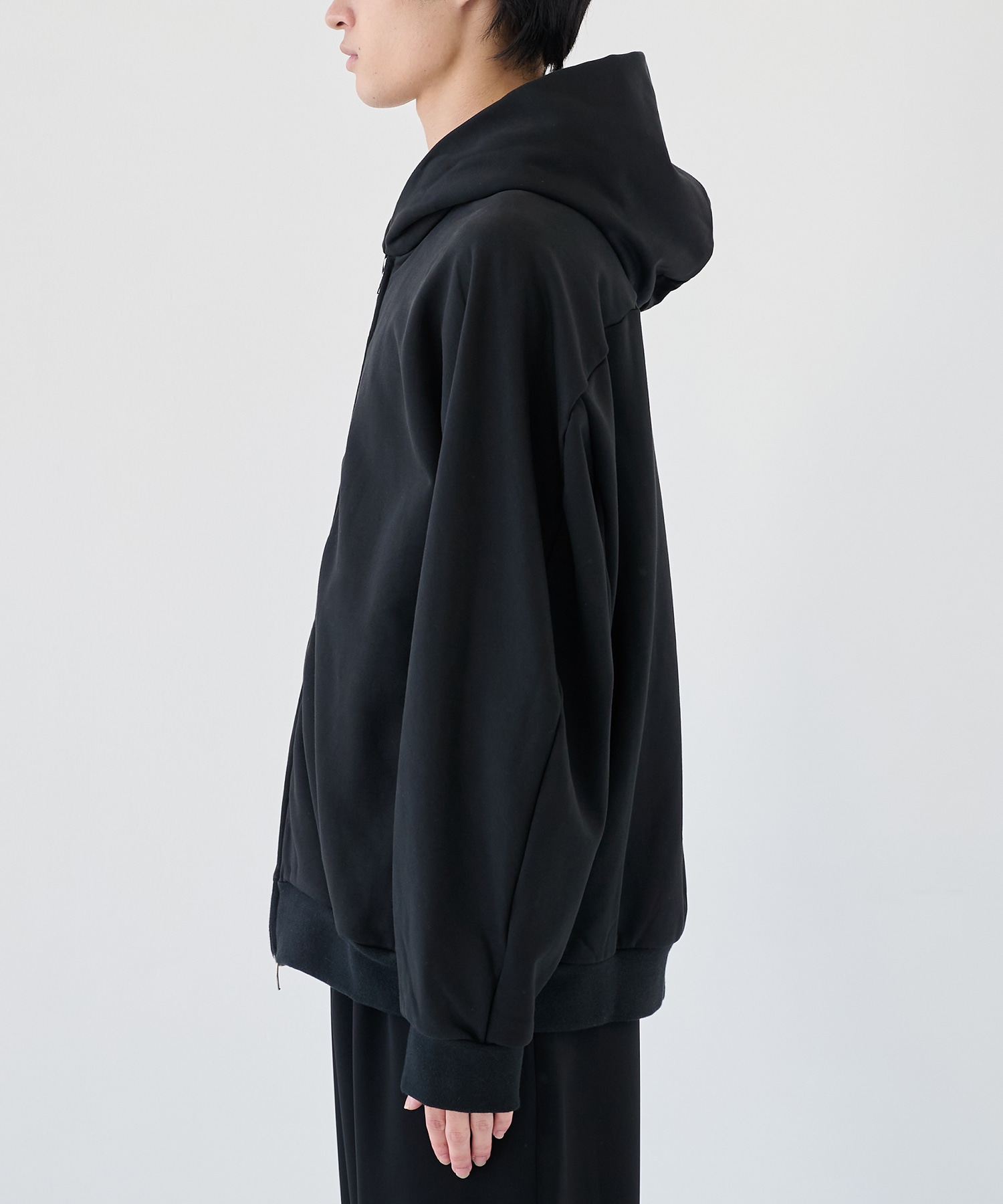 CO STRECH TERRY ZIP UP HOODIE ATTACHMENT
