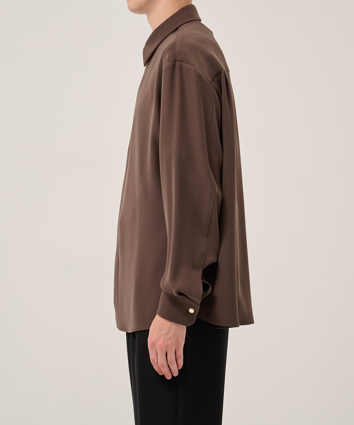 Double Cloth Twill Front Fly Chin Tab Shirt CULLNI