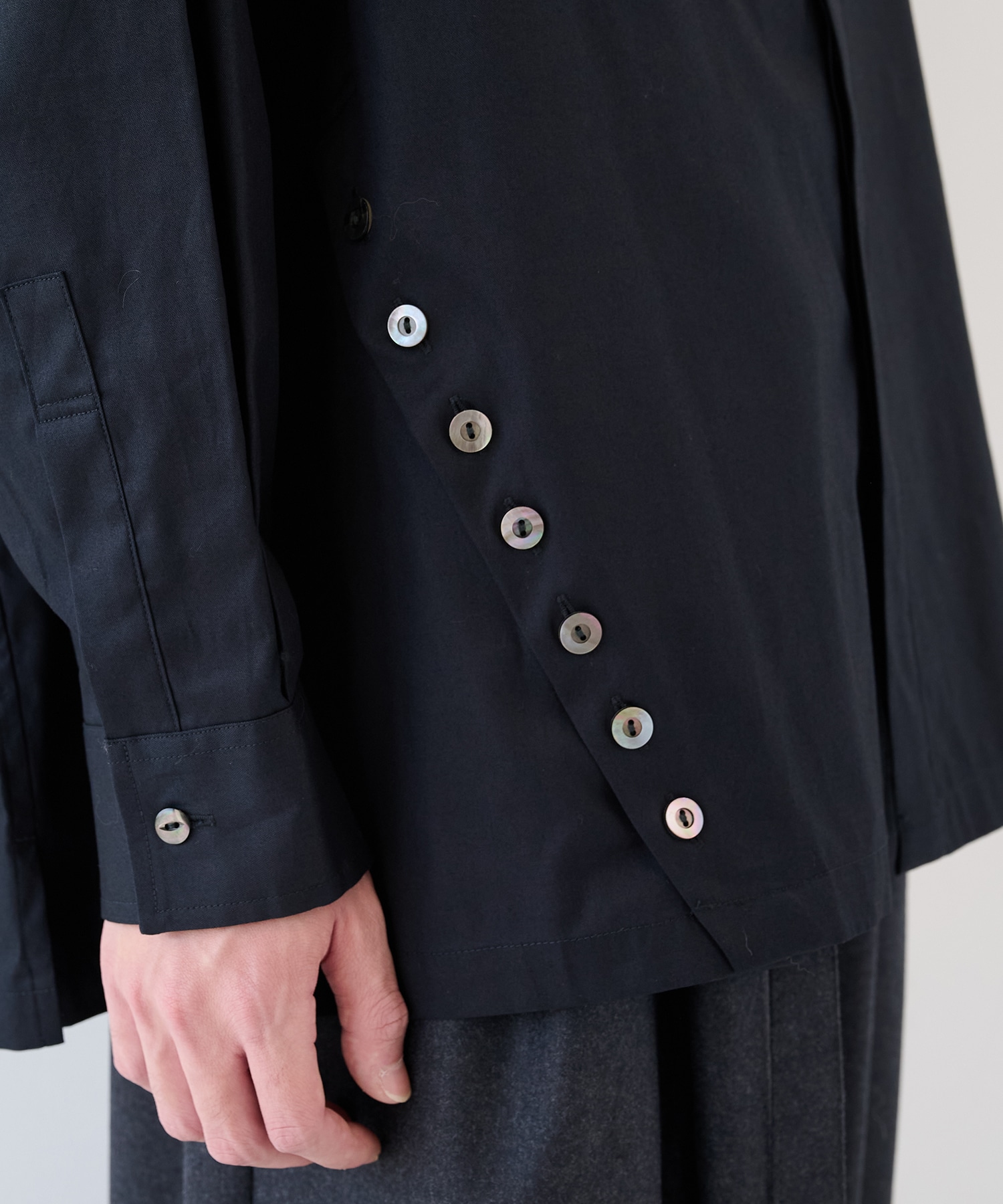 アシンメトリービッグシャツ SHAREEF