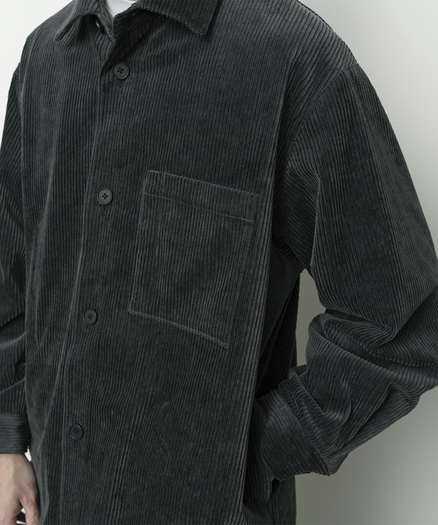 Corduroy shirt jacket STILL BY HAND