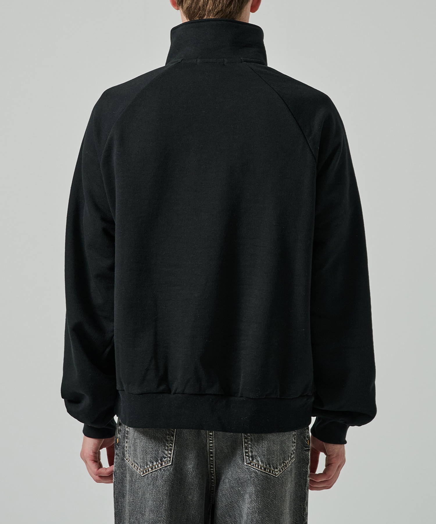 TAPE EMBROIDERY JERSEY SWEAT SHIRT TAAKK