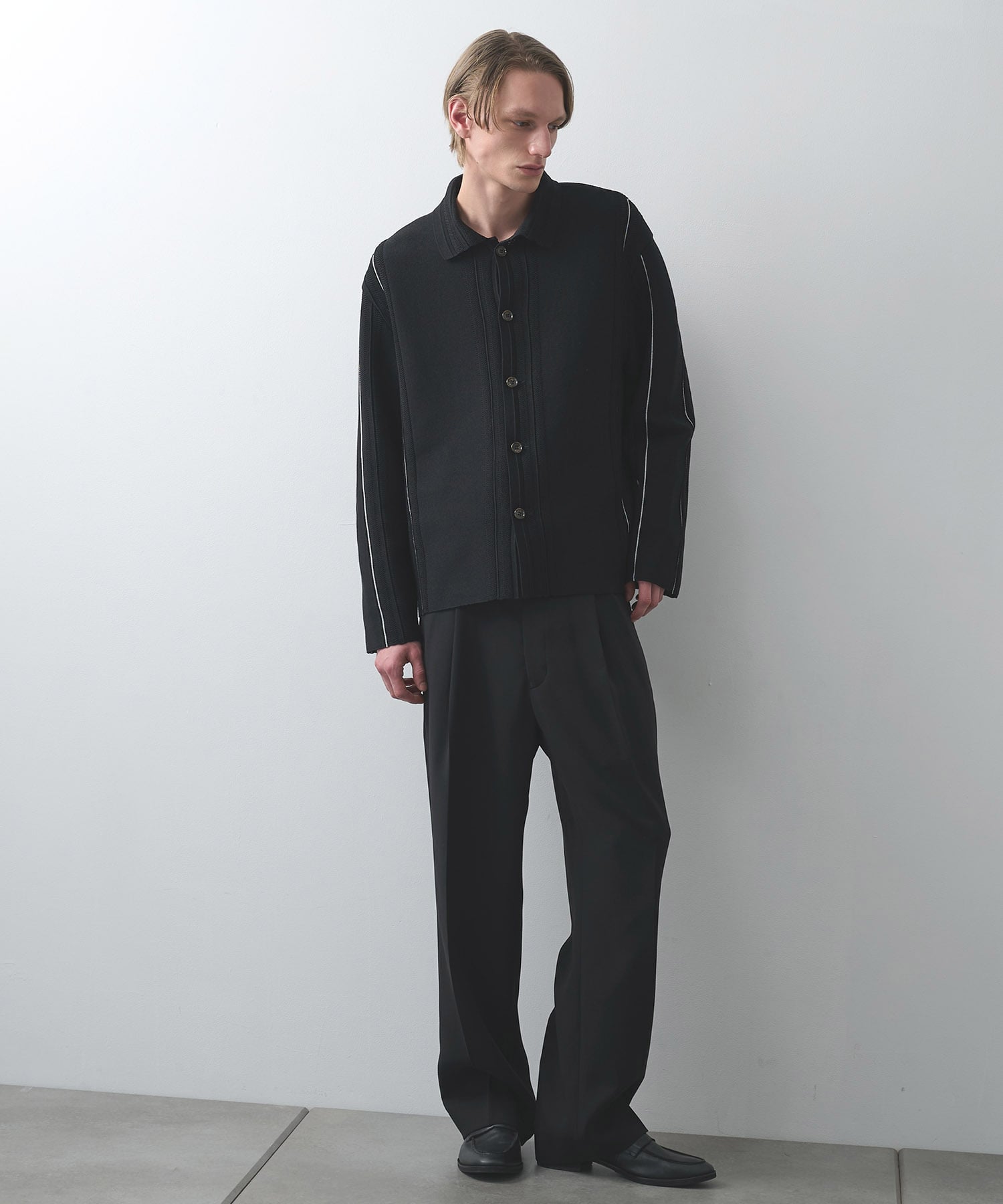 ラインニットシャツ WRAPINKNOT