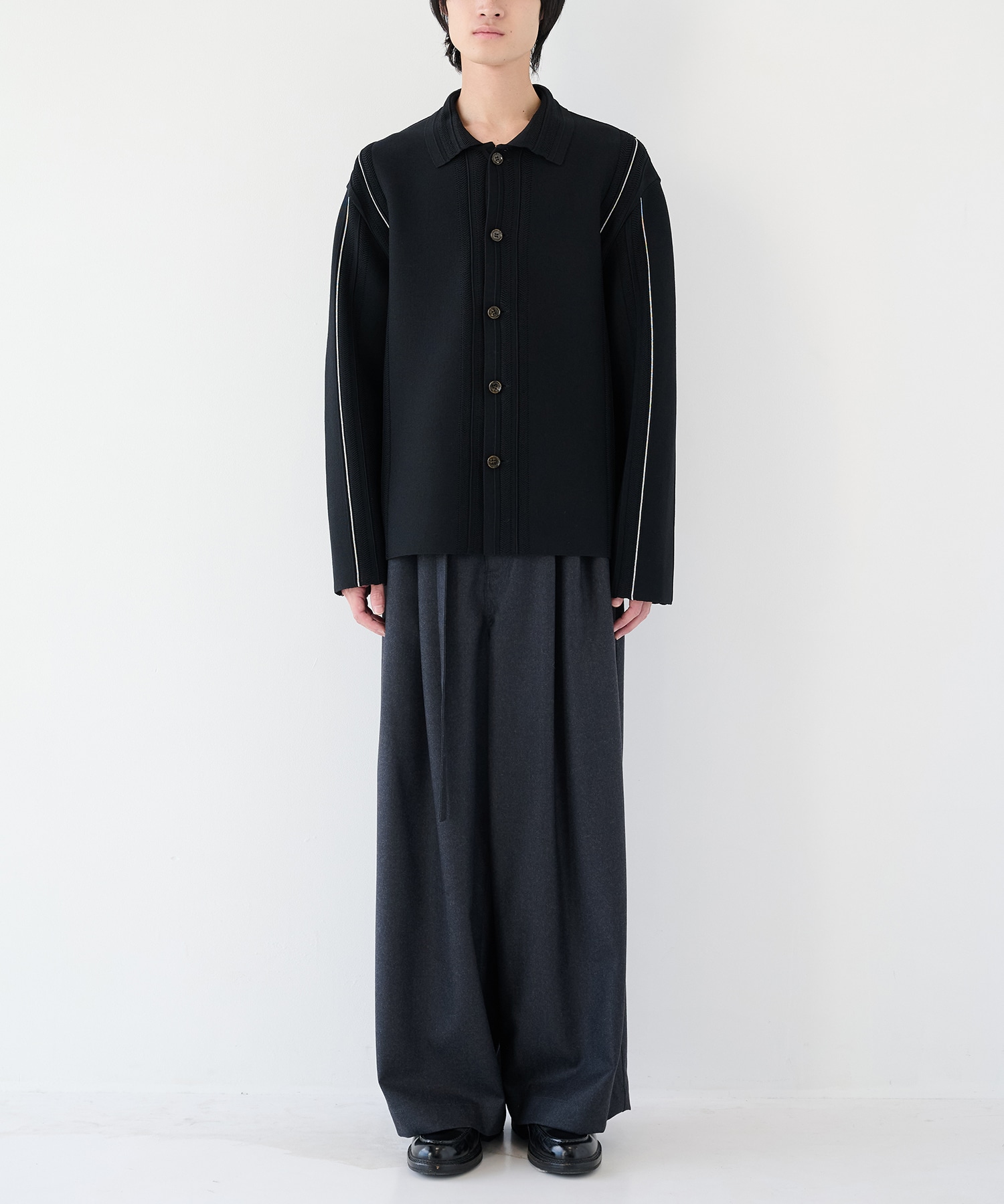 ラインニットシャツ WRAPINKNOT