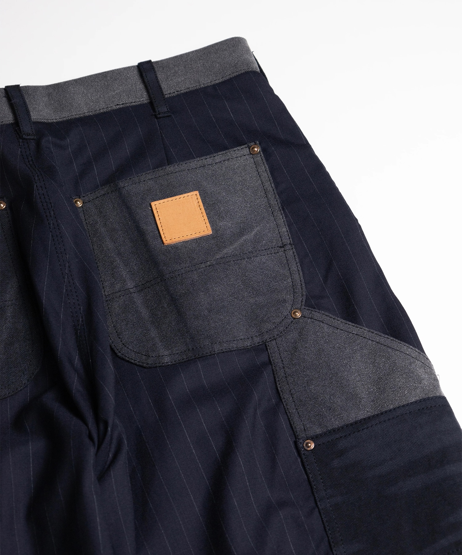 Vintage-effect work pants KHOKI