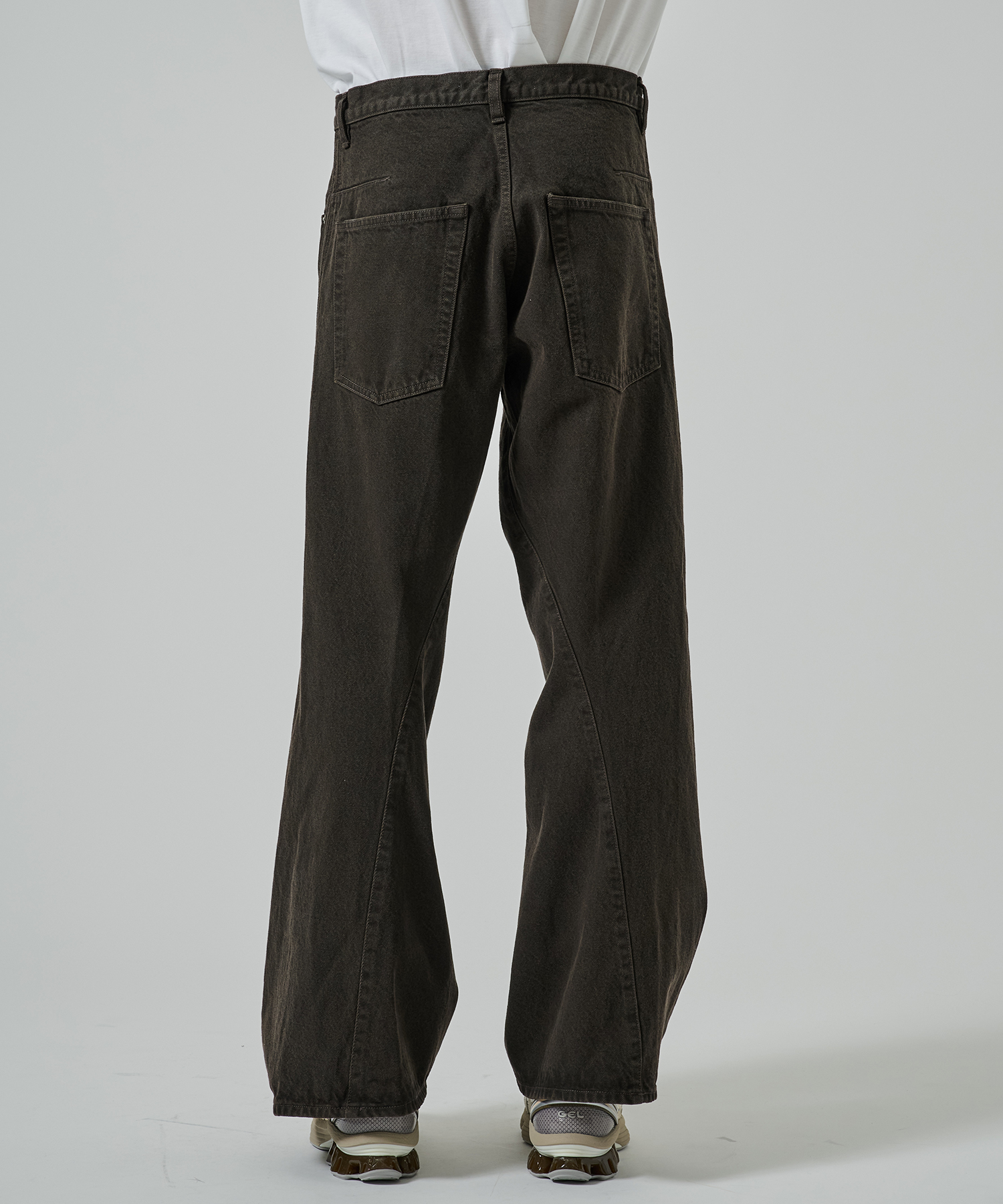 3D TWISTED WIDE LEG JEANS NVRFRGT