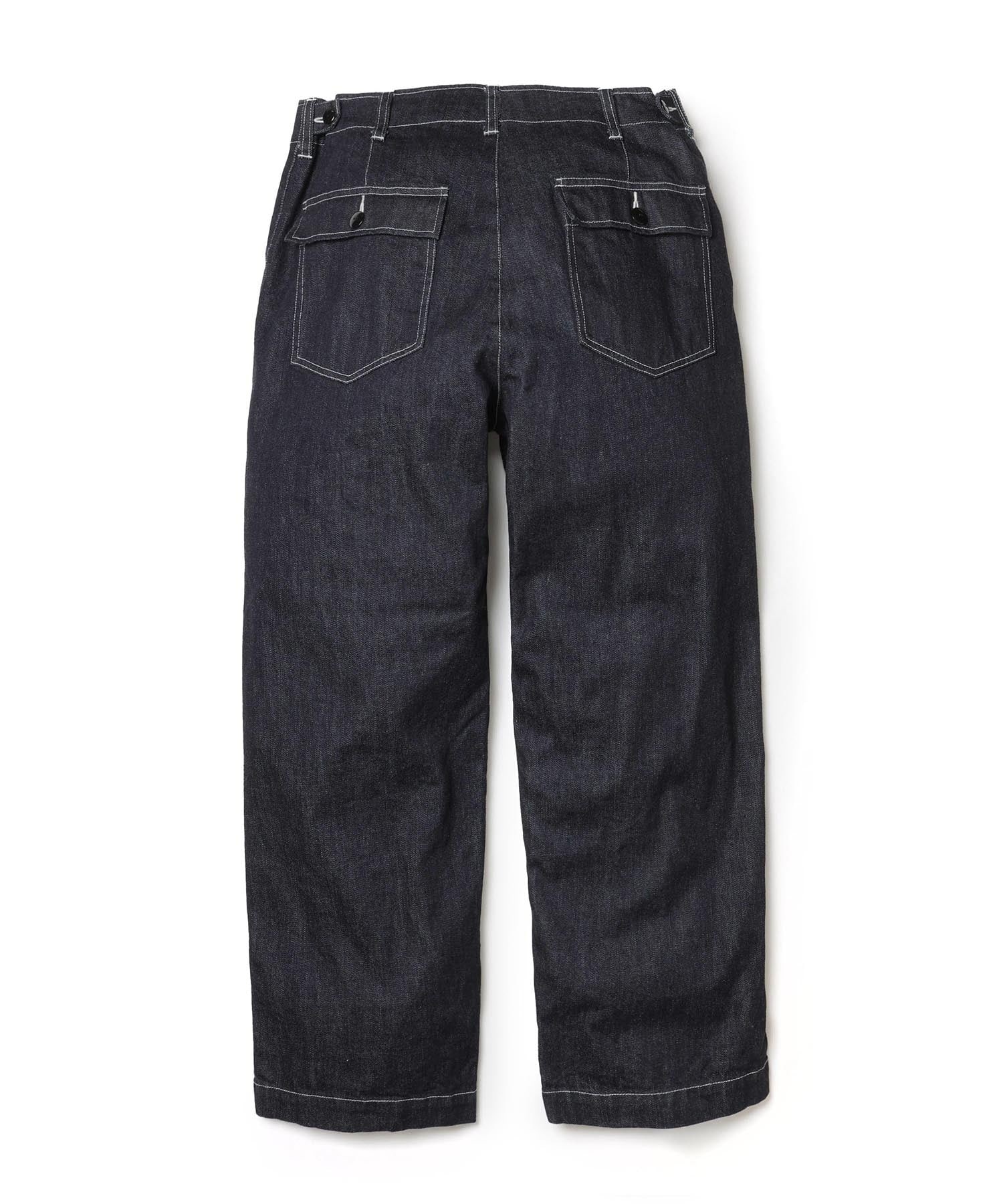 RINSE WASH 12oz CRUNCH DEINIM /UTILITY PANTS MR.OLIVE