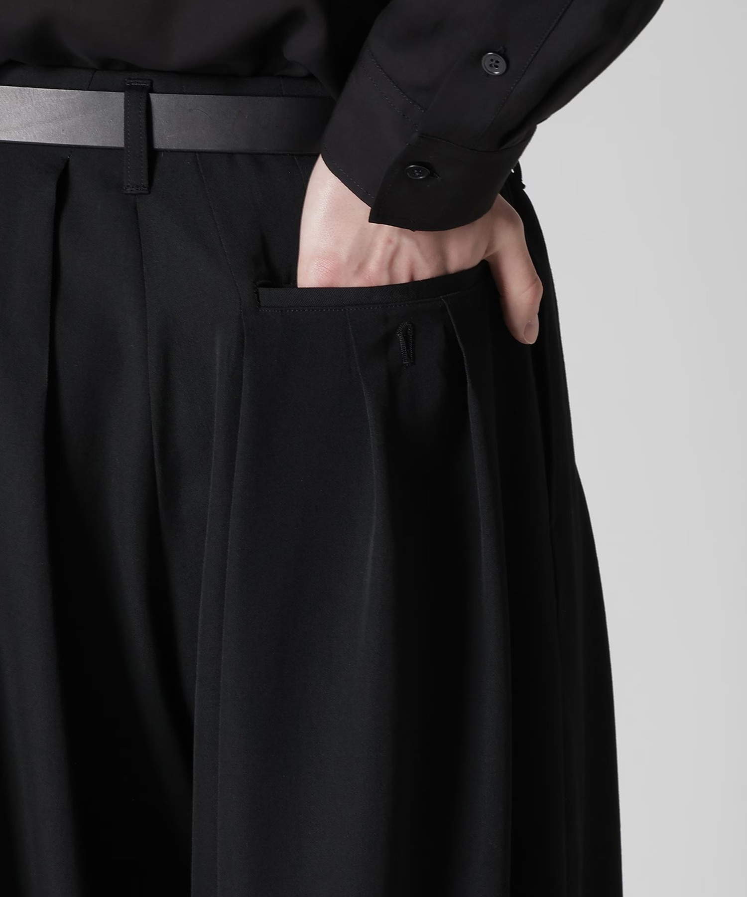 シワギャバ細バルーン Yohji Yamamoto