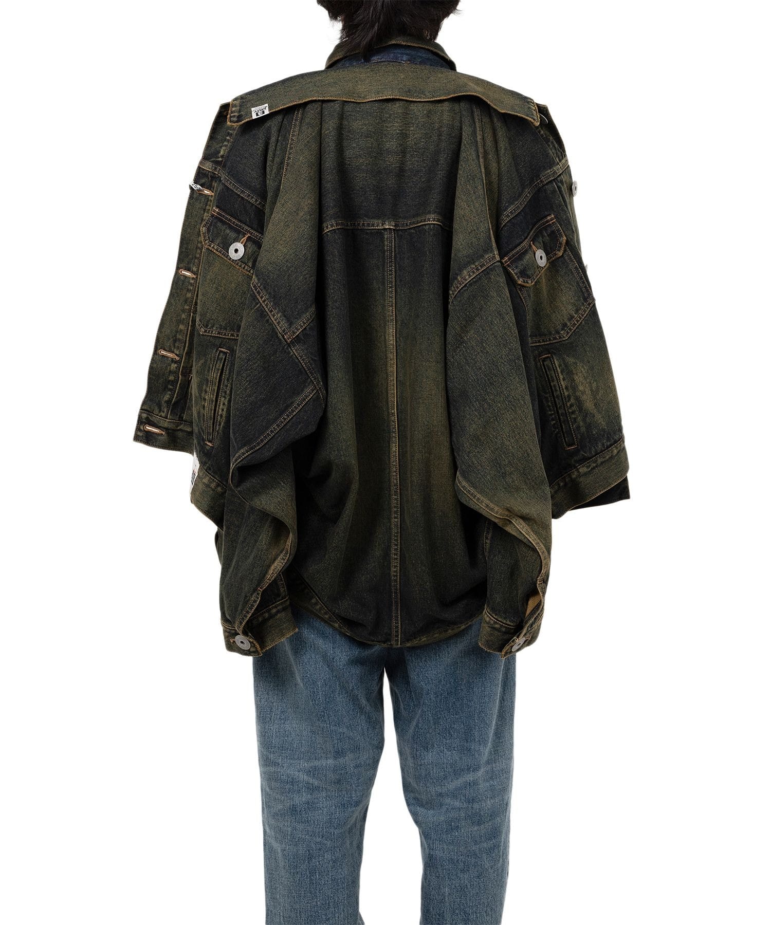 FRONT LAYERED DENIM JACKET Maison MIHARA YASUHIRO