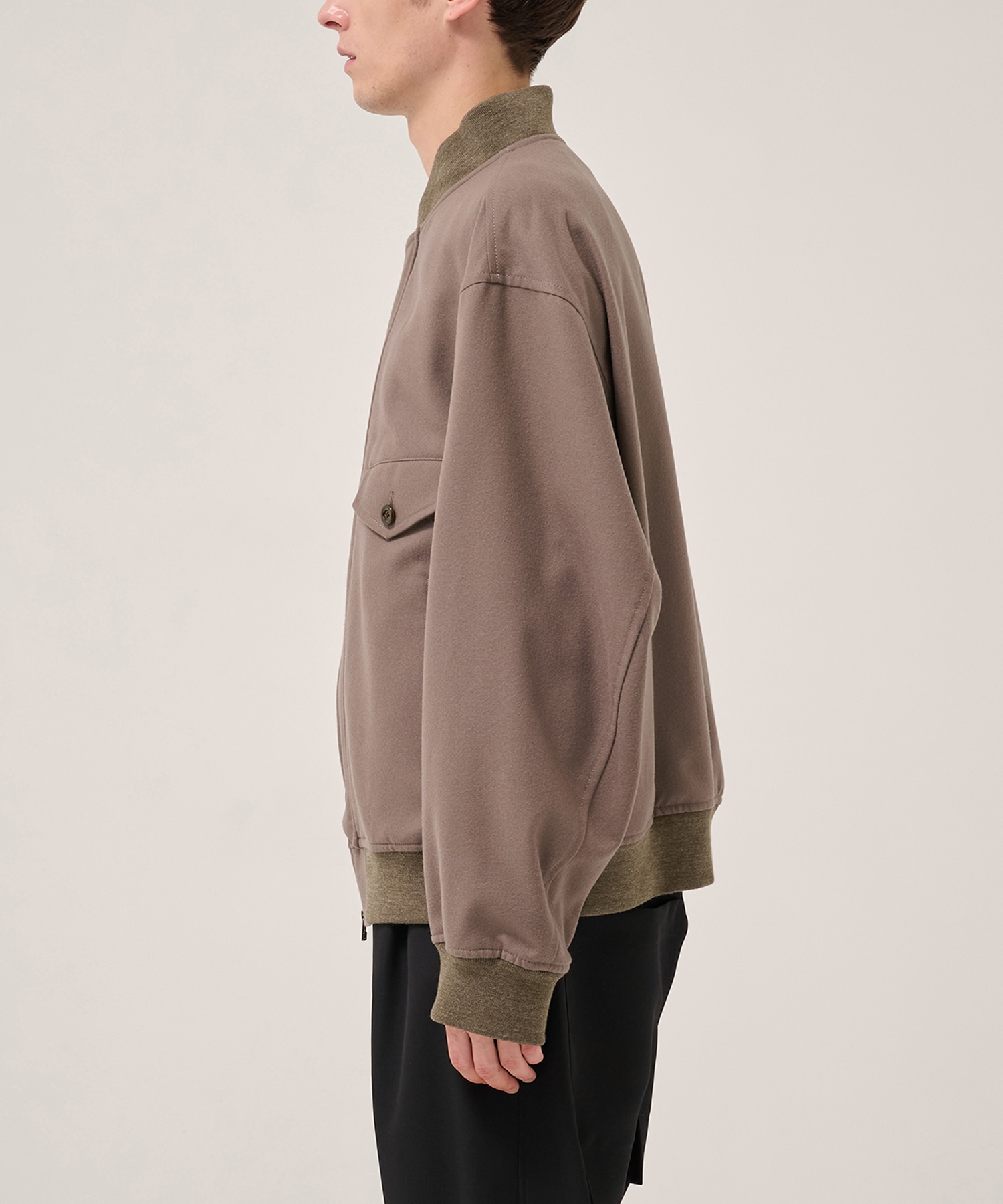 4 Pockets Zip-up Rib Blouson UJOH HOMME