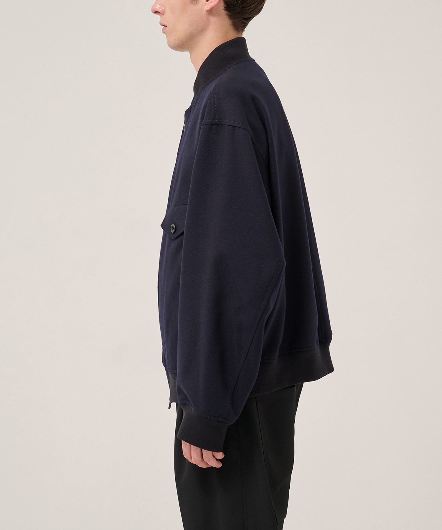 4 Pockets Zip-up Rib Blouson UJOH HOMME