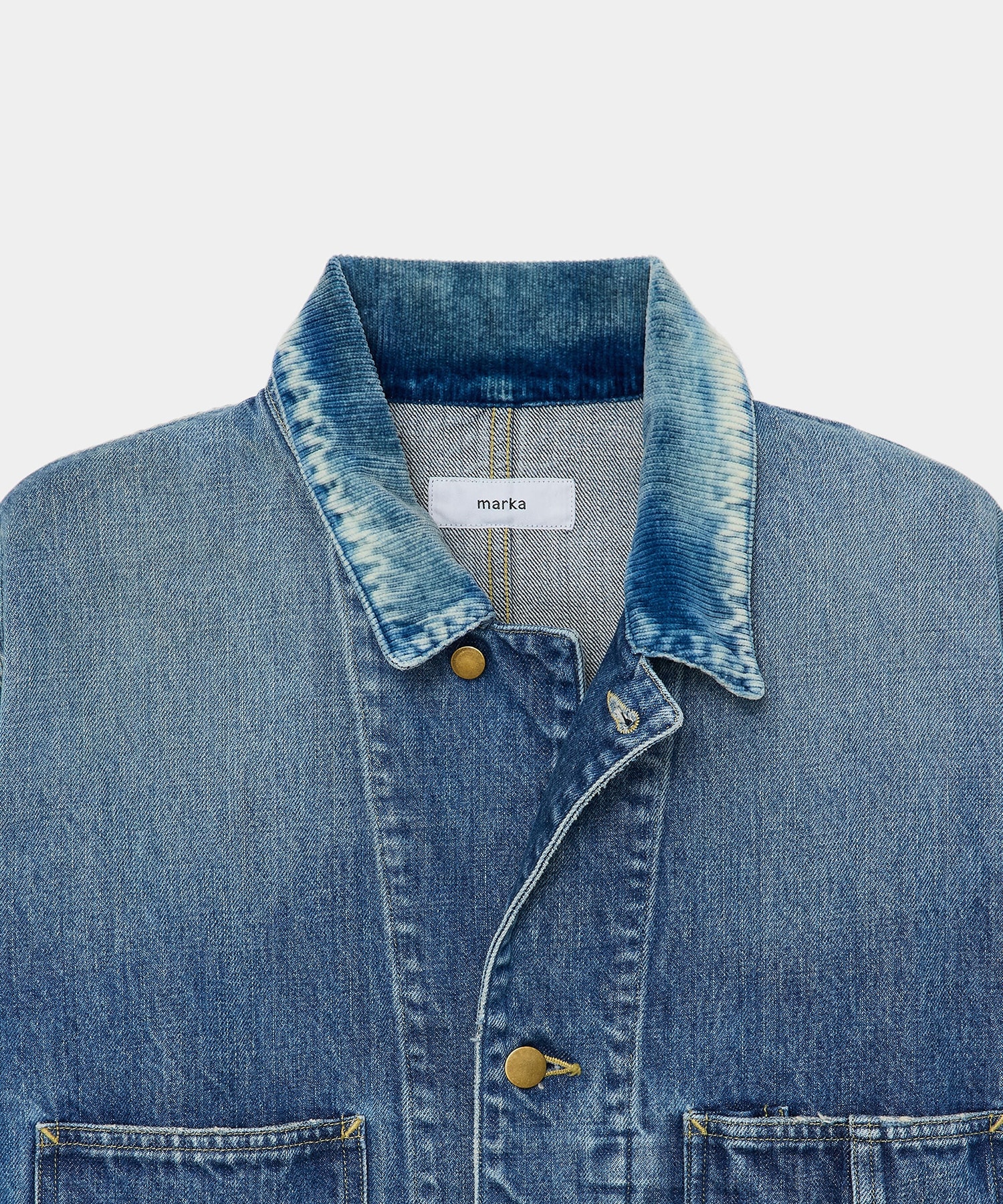オーガニックコットン 13.5oz セルビッチデニム / カバーオールジャケット MARKAWARE/marka