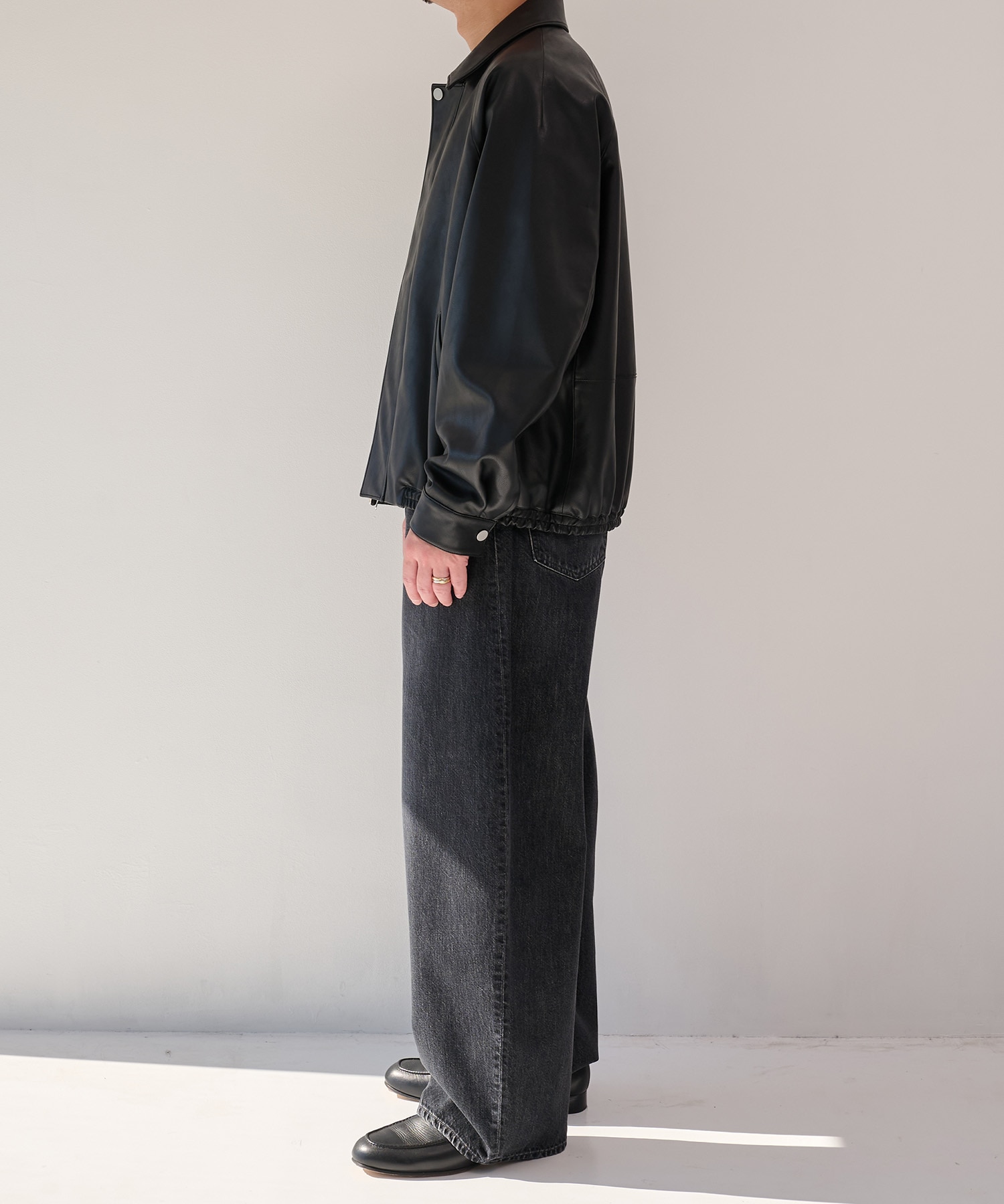 MODERN LEATHER BLOUSON STUDIOUS