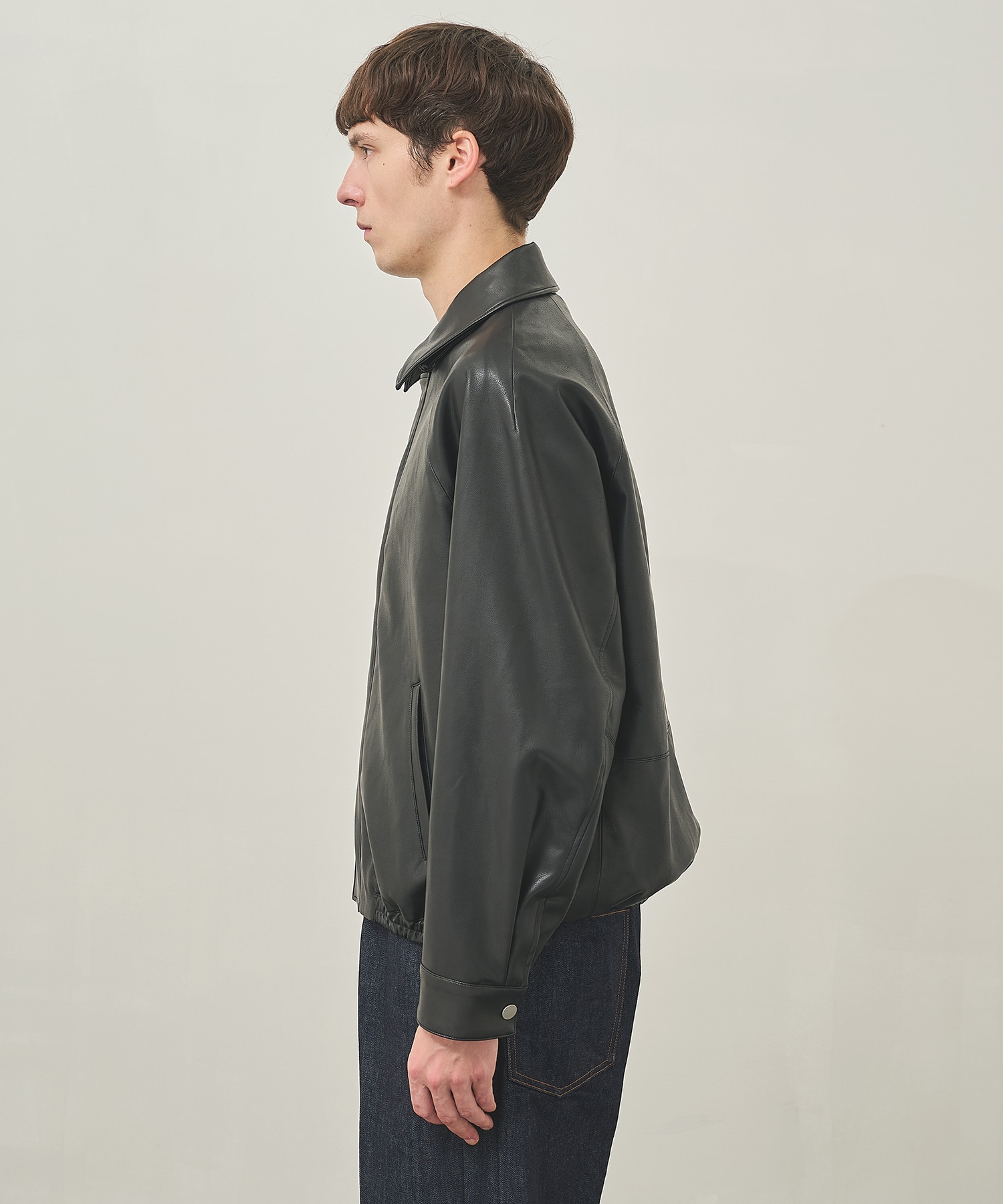 MODERN LEATHER BLOUSON STUDIOUS