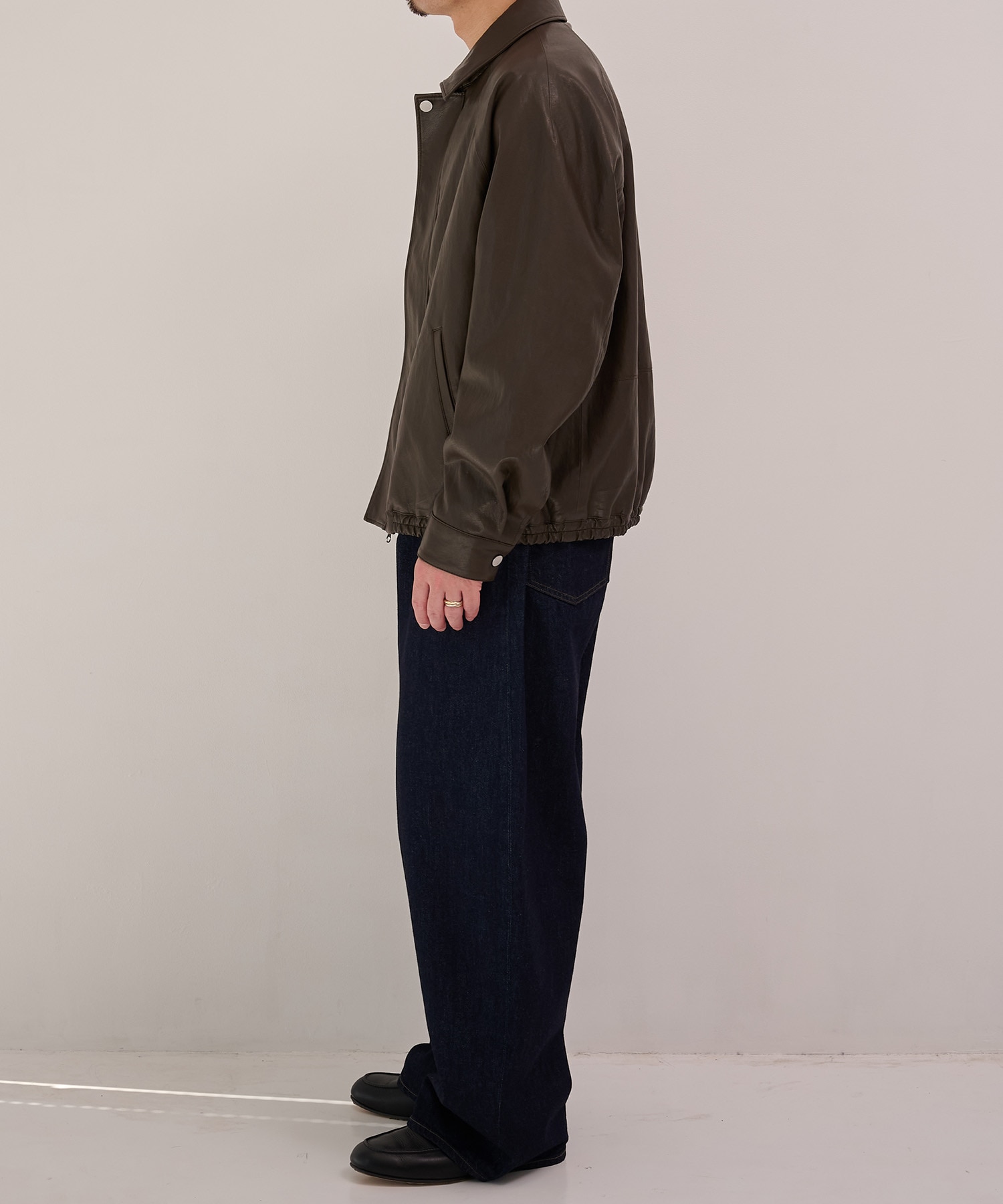 MODERN LEATHER BLOUSON STUDIOUS