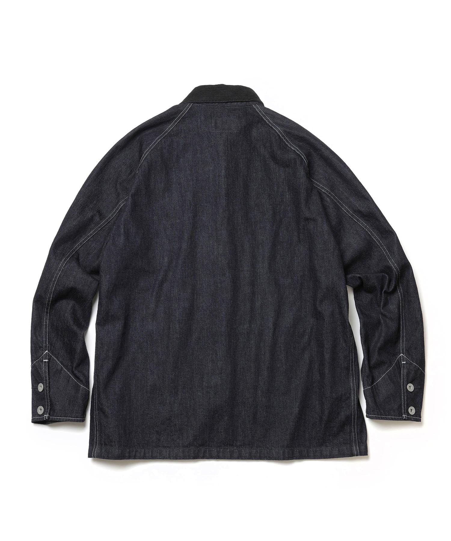 RINSE WASH 12oz CRUNCH DEINIM /5-BUTTON COVERALL MR.OLIVE
