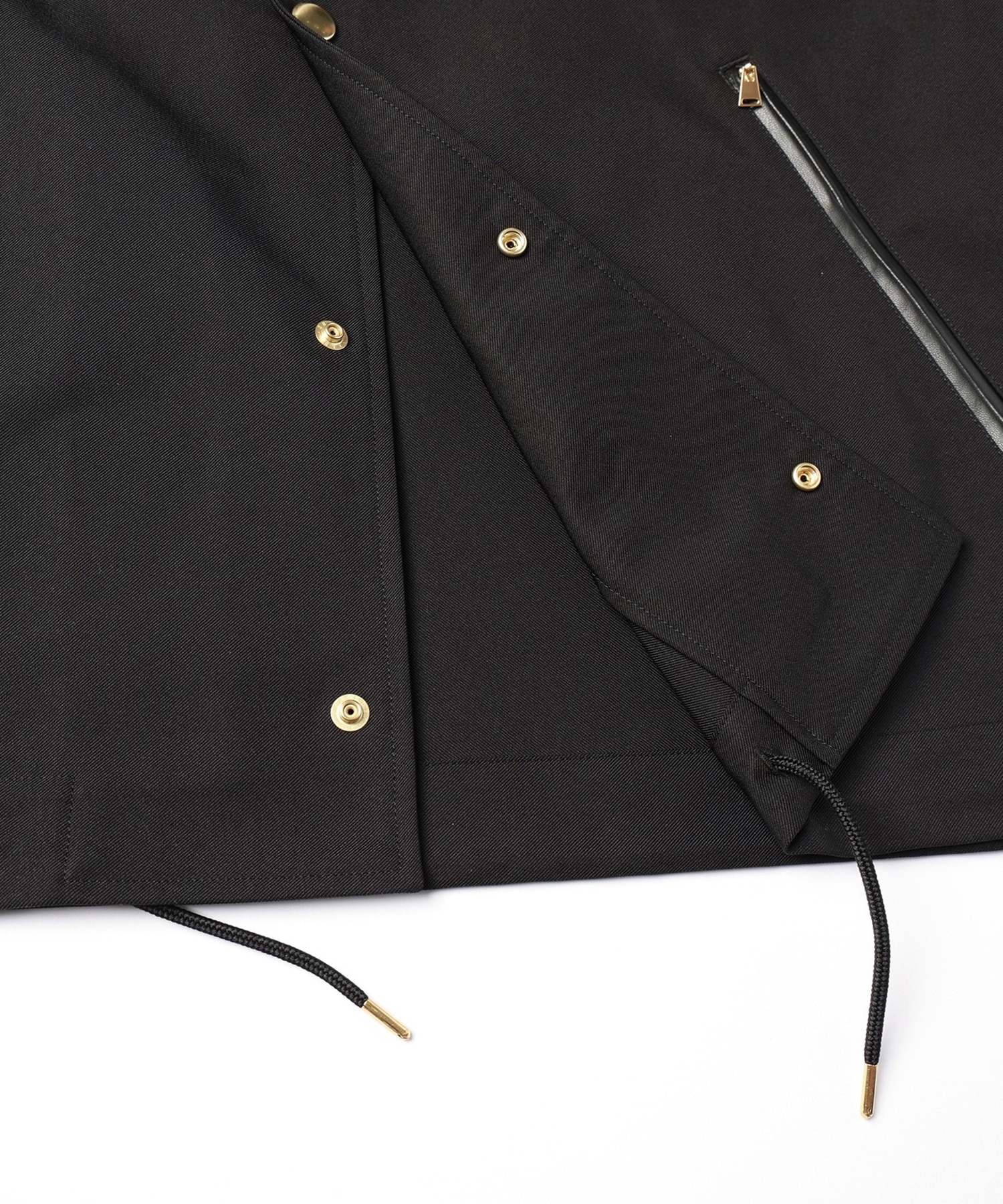 Chambray Gabardine Dot Button Coach Jacket CULLNI