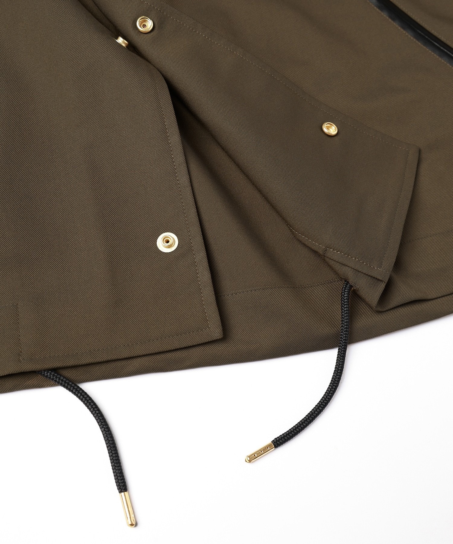 Chambray Gabardine Dot Button Coach Jacket CULLNI
