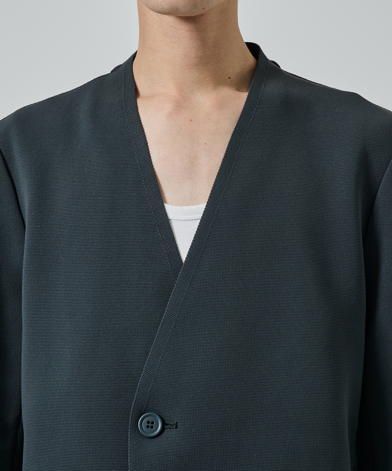 MILAN DOUBLE BREASTED COLLARLESS JACKET CFCL