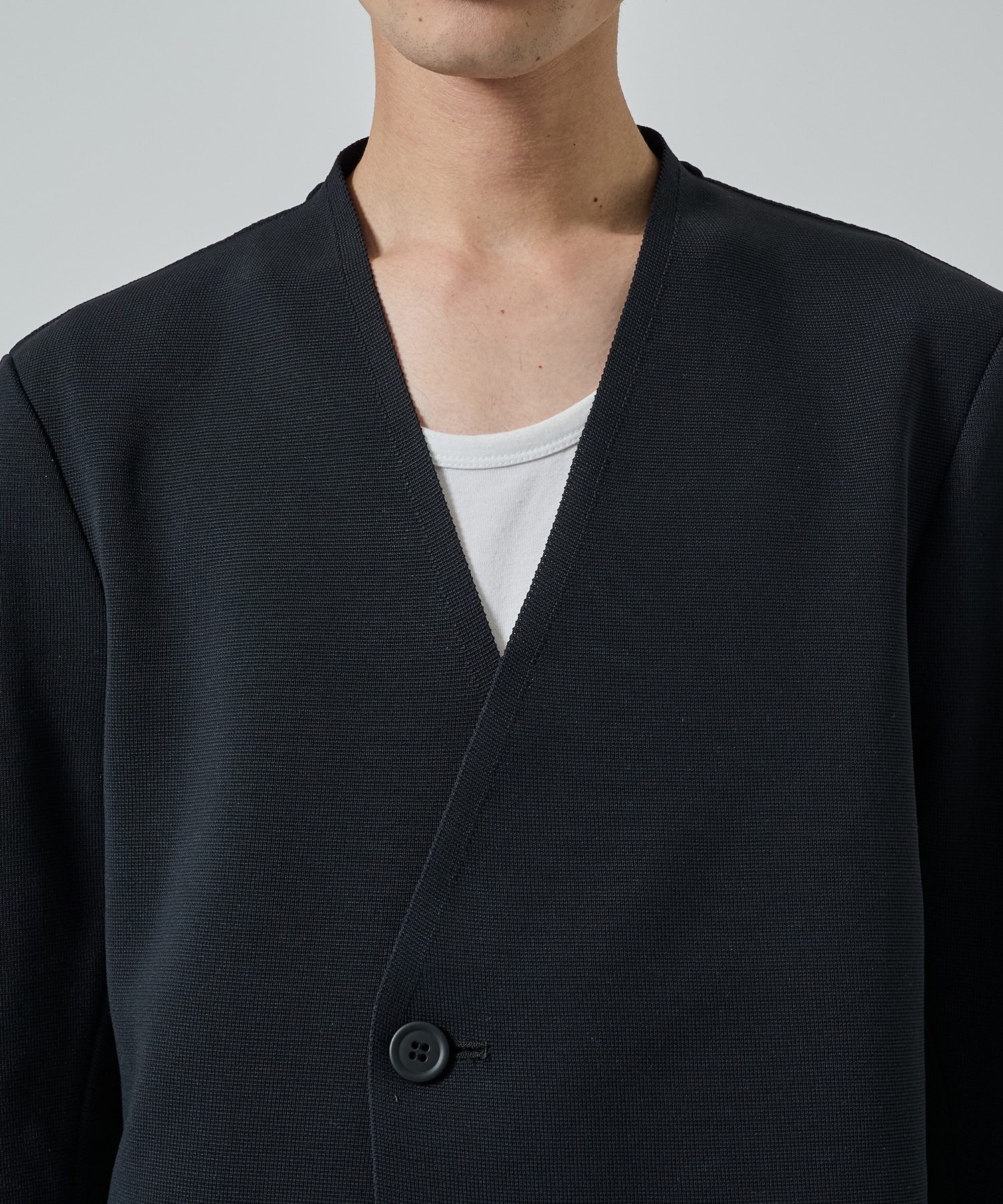 MILAN DOUBLE BREASTED COLLARLESS JACKET CFCL