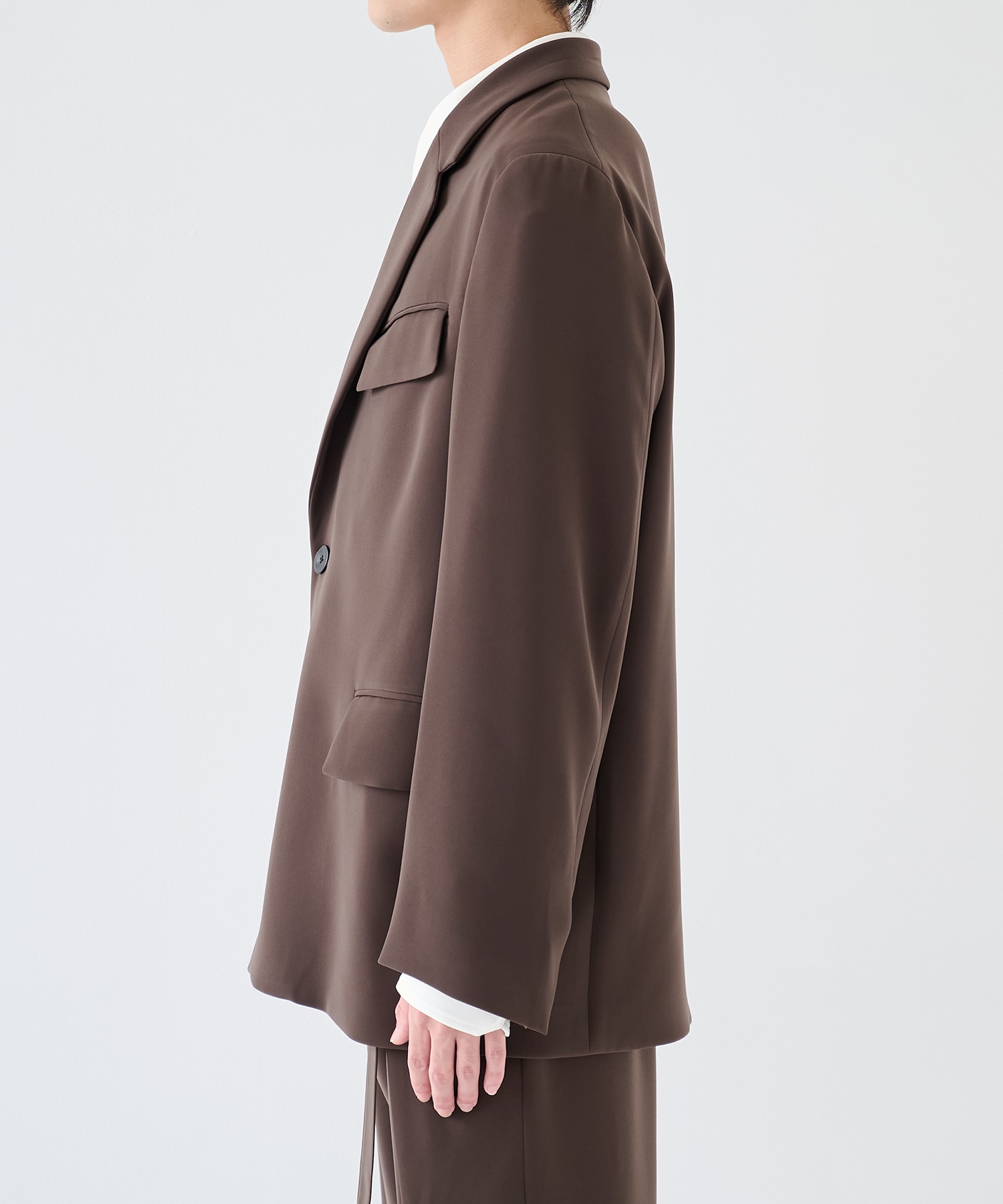 Double Cloth Twill Zip Pocket Tailored Jacket CULLNI