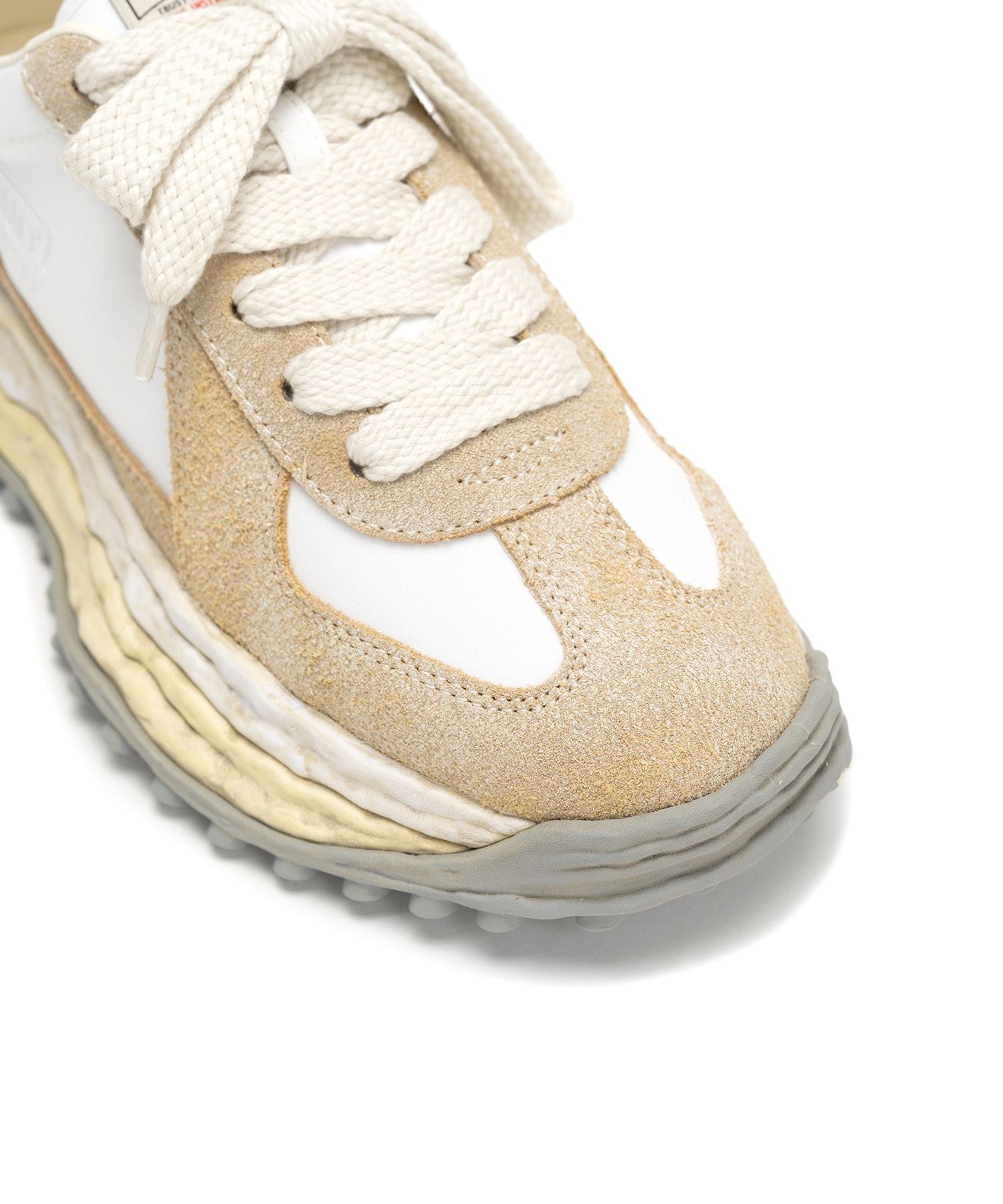 LARRY OG Sole Vintage Mix Material Low-top Sneaker Maison MIHARA YASUHIRO