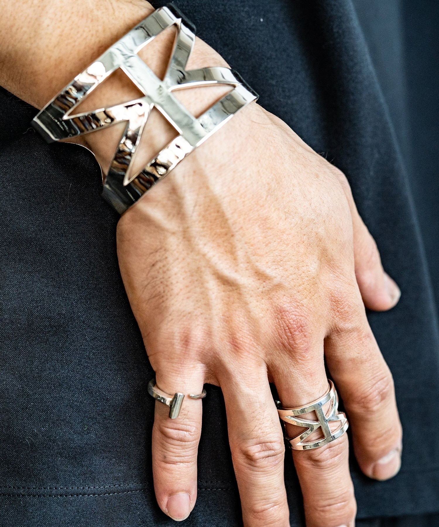 R-054 See through Mobius ring WAKAN SILVER SMITH