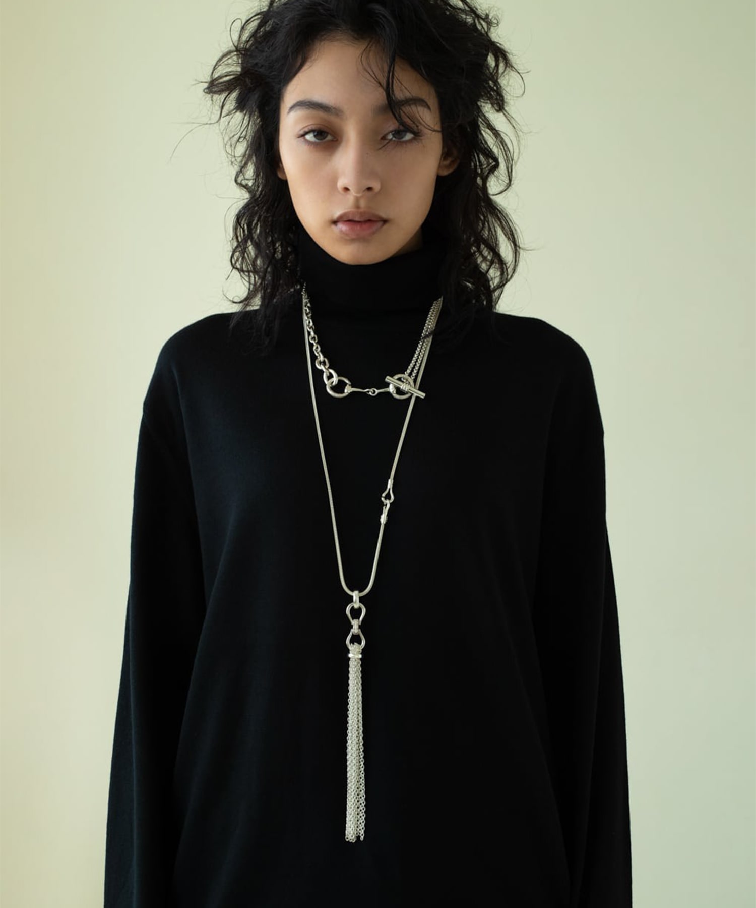 C-038 Tassel necklace(L)+C-034 (70cm) WAKAN SILVER SMITH