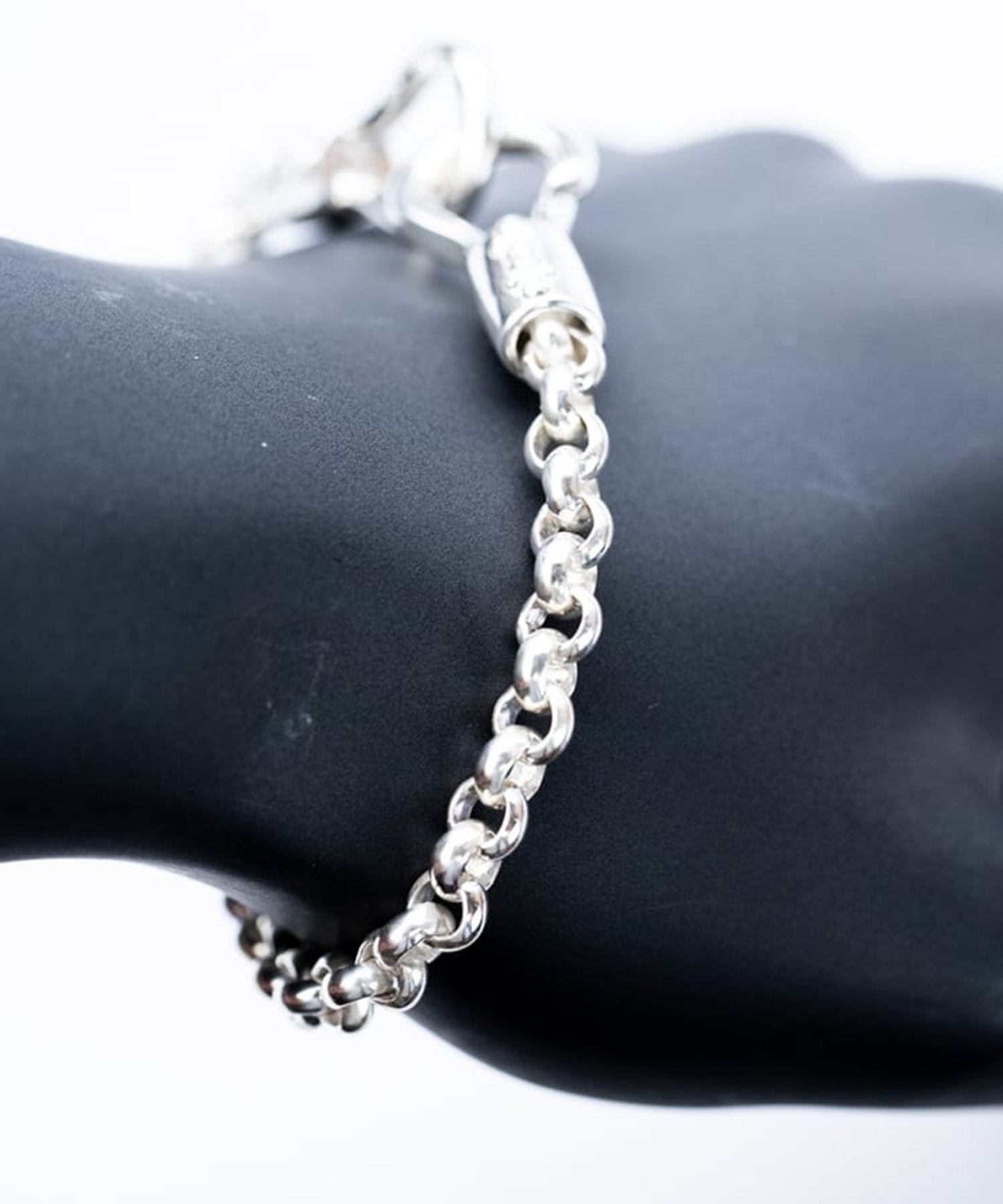 BN-084 Horse shoe bracelet (L) roll chain WAKAN SILVER SMITH