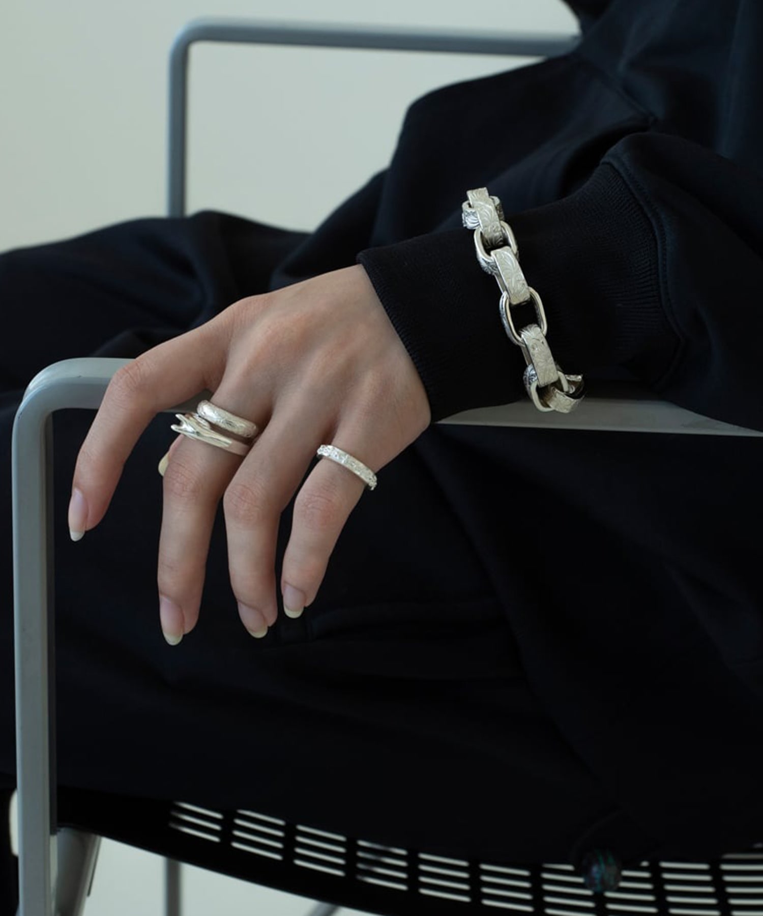 R-079 Horse ring (arabesque) WAKAN SILVER SMITH