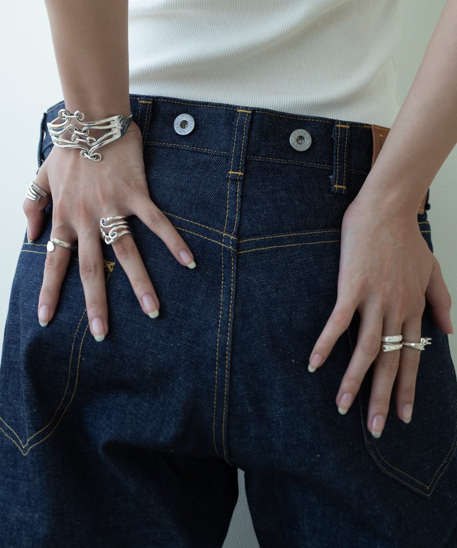 R-082 Cutlery fork ring (S) WAKAN SILVER SMITH