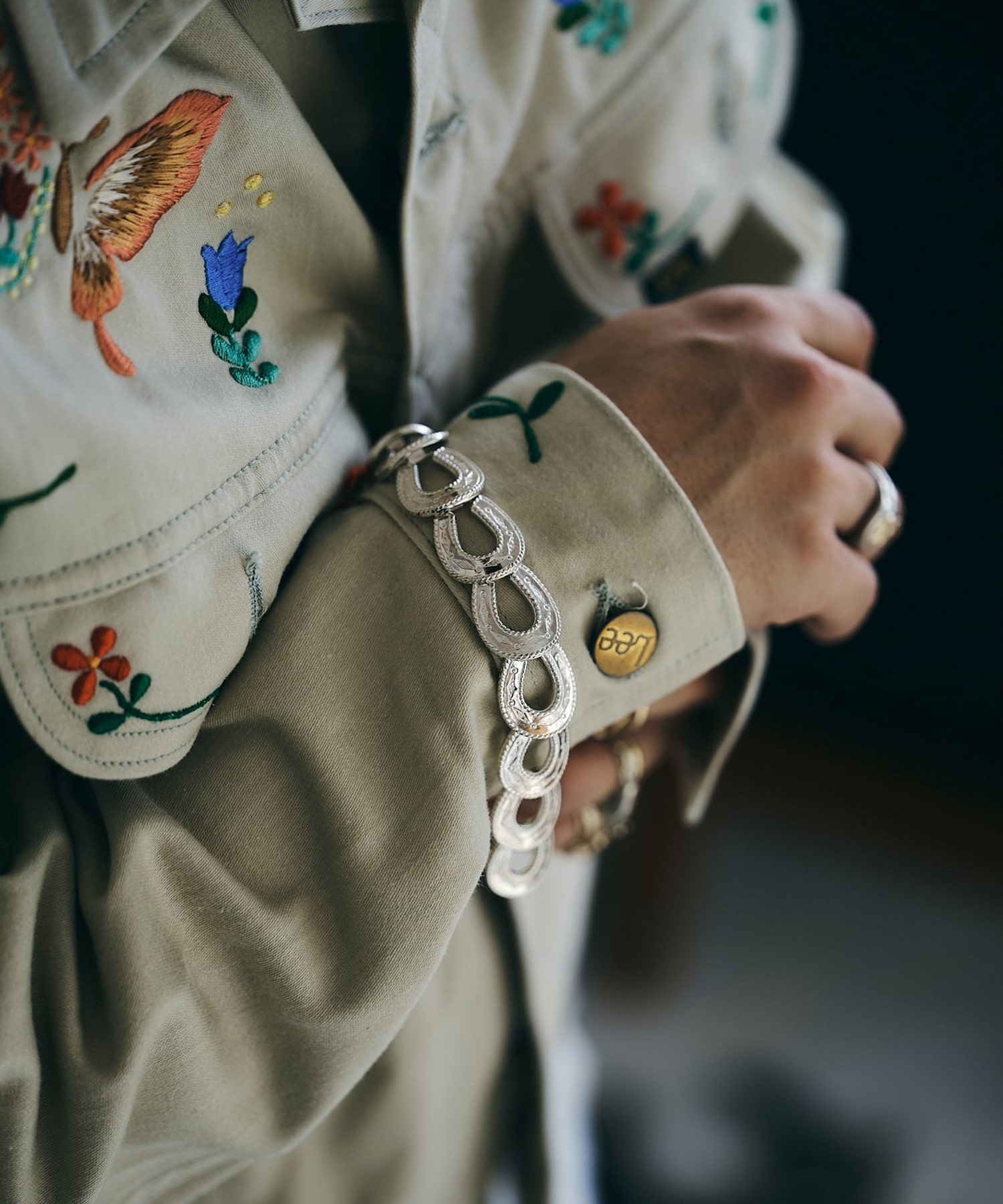 BN-095 Spirit Horse shoe Bracelet WAKAN SILVER SMITH