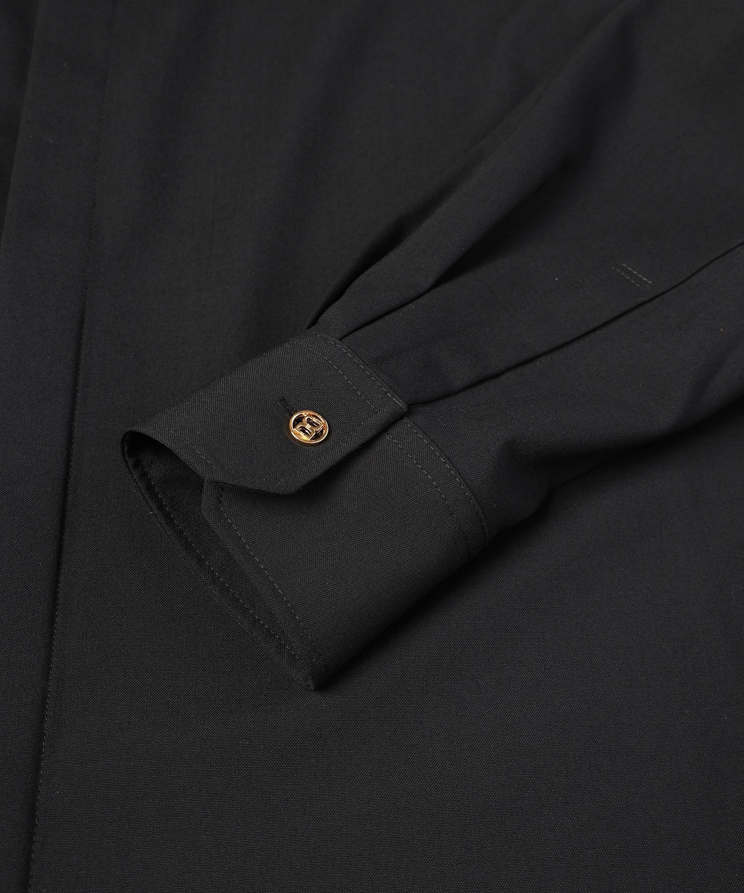 CULLNI for DAKS LONDON Asymmetrical Switching Chin Tab Shirt CULLNI